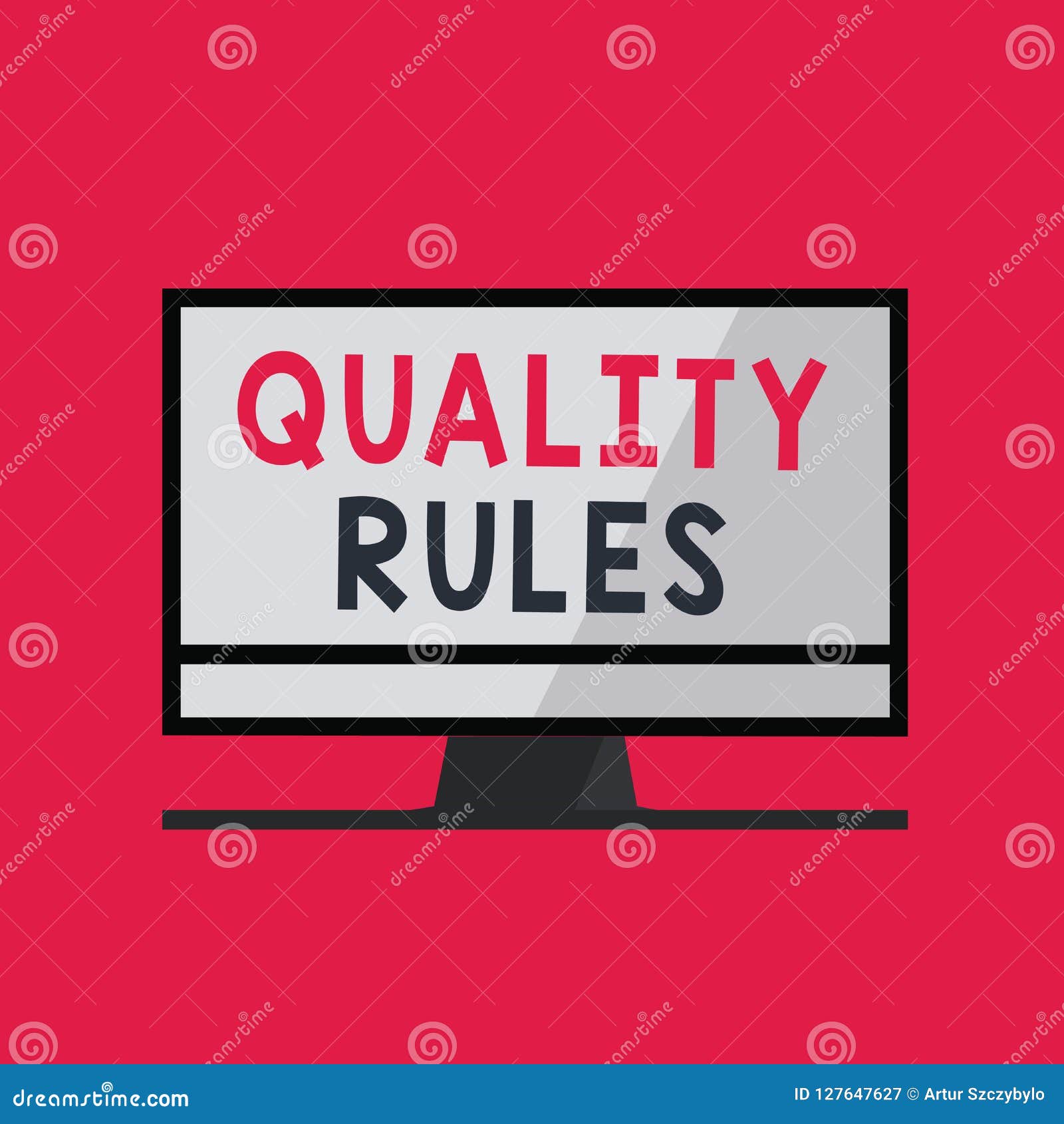 Handwriting Text Writing Regulations Rules. Concept Meaning Standard