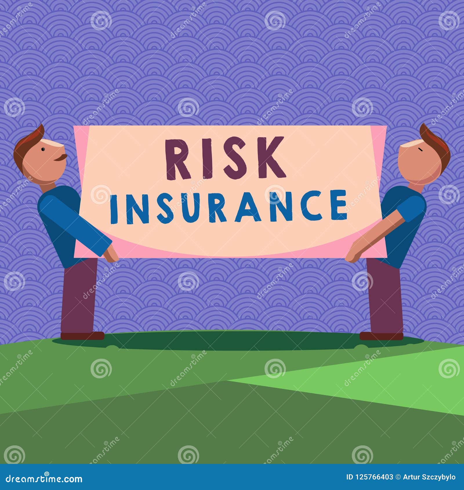 Handwriting Text Writing Risk Insurance. Concept Meaning the