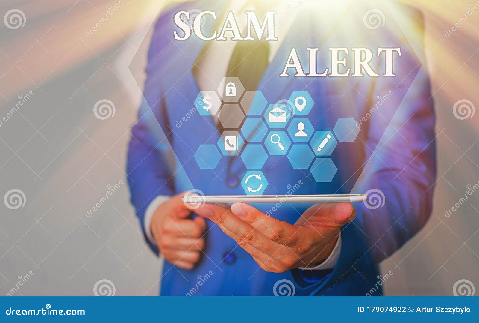 handwriting text writing scam alert. concept meaning warning someone about scheme or fraud notice any unusual.