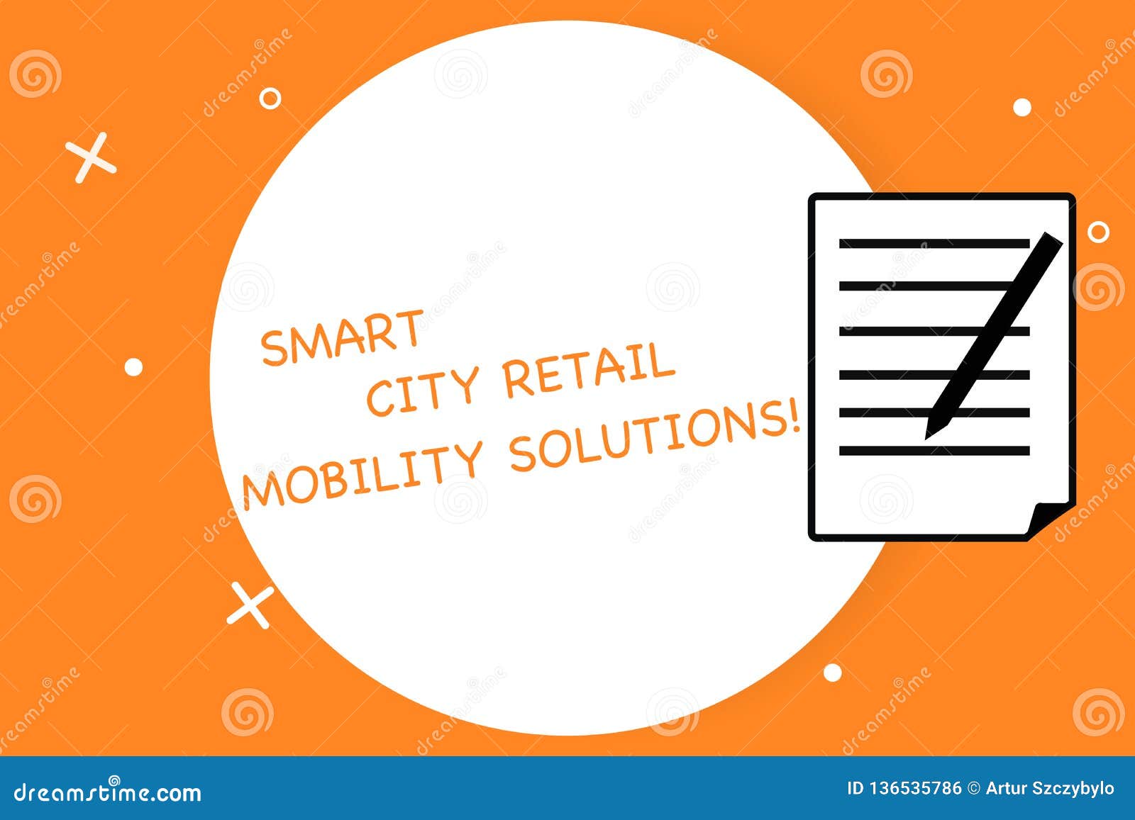Handwriting Text Writing Smart City Retail Mobility Solutions. Concept Meaning Connected