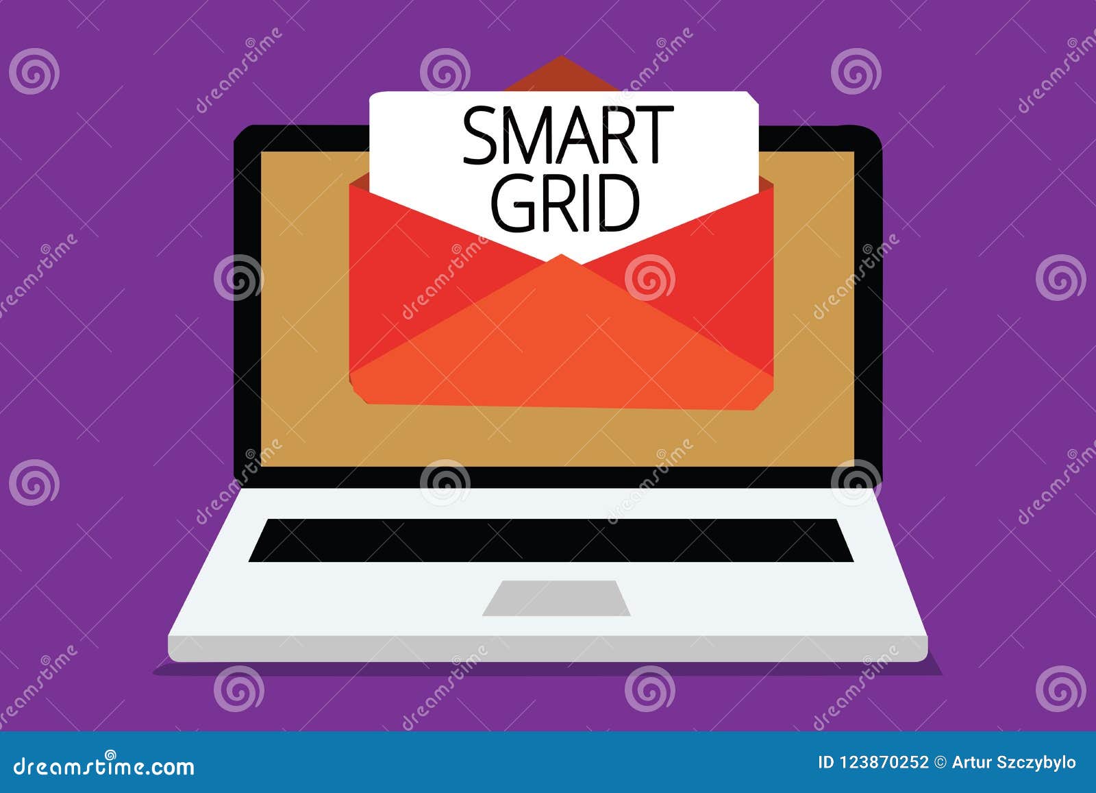 Handwriting Text Writing Smart Grid Concept Meaning Includes Of Operational And Energy Measures Including Meters Computer Receivi Stock Illustration Illustration Of Grid Energy