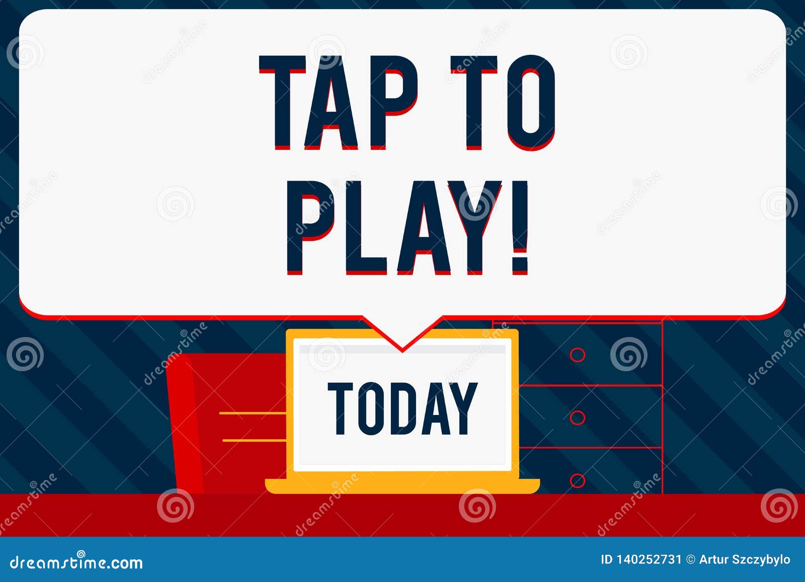 Handwriting Text Writing Tap To Play. Concept Meaning Touch the Screen To  Start Playing a Game or Something Else. Stock Illustration - Illustration  of level, electronic: 140252731