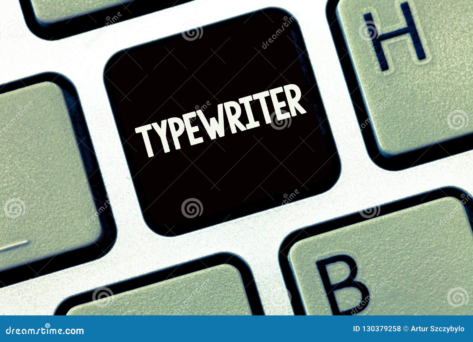 Handwriting Text Writing Typewriter. Concept Meaning Electric