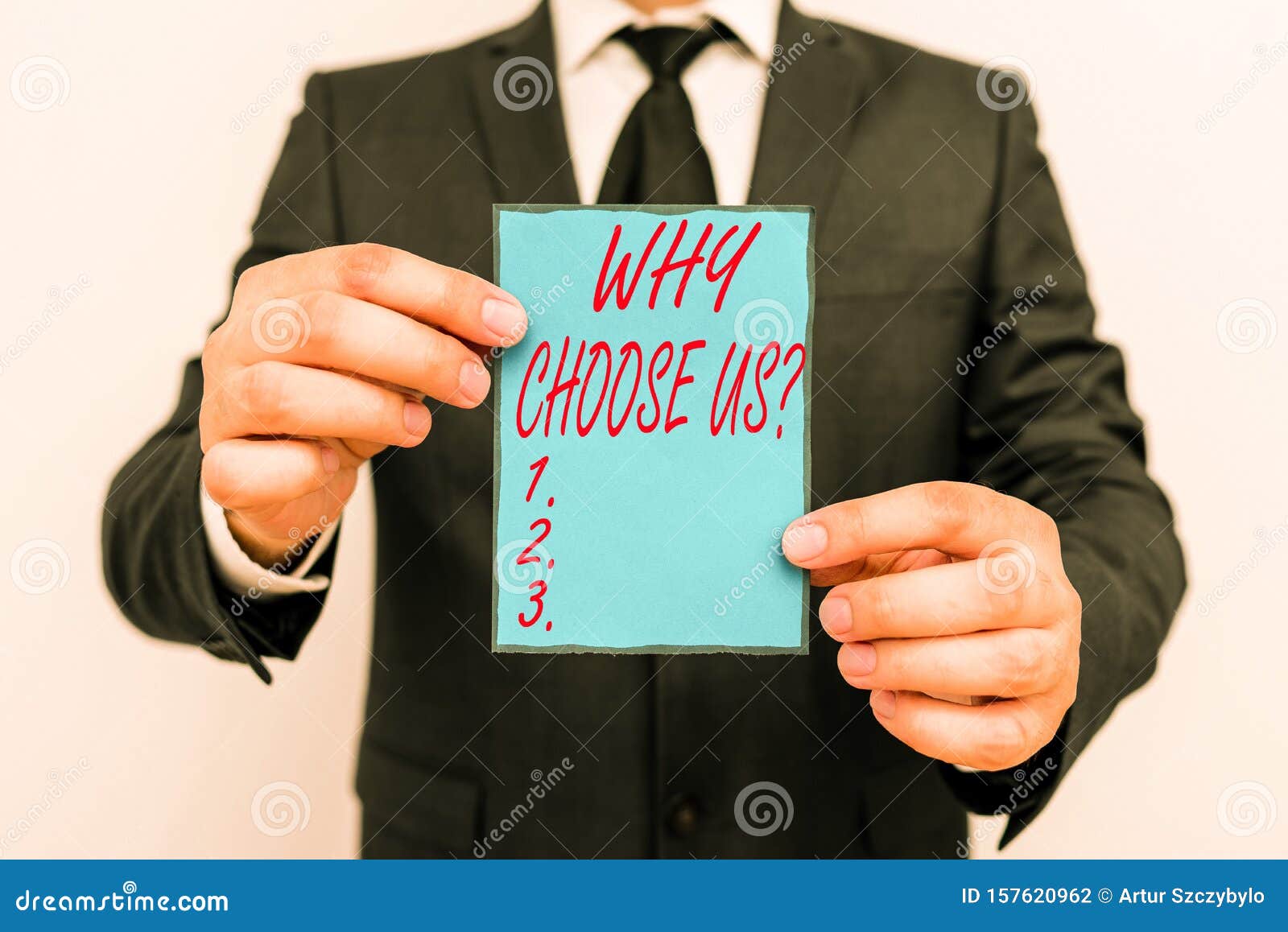 Handwriting Text Writing Why Choose Us Question. Concept Meaning List