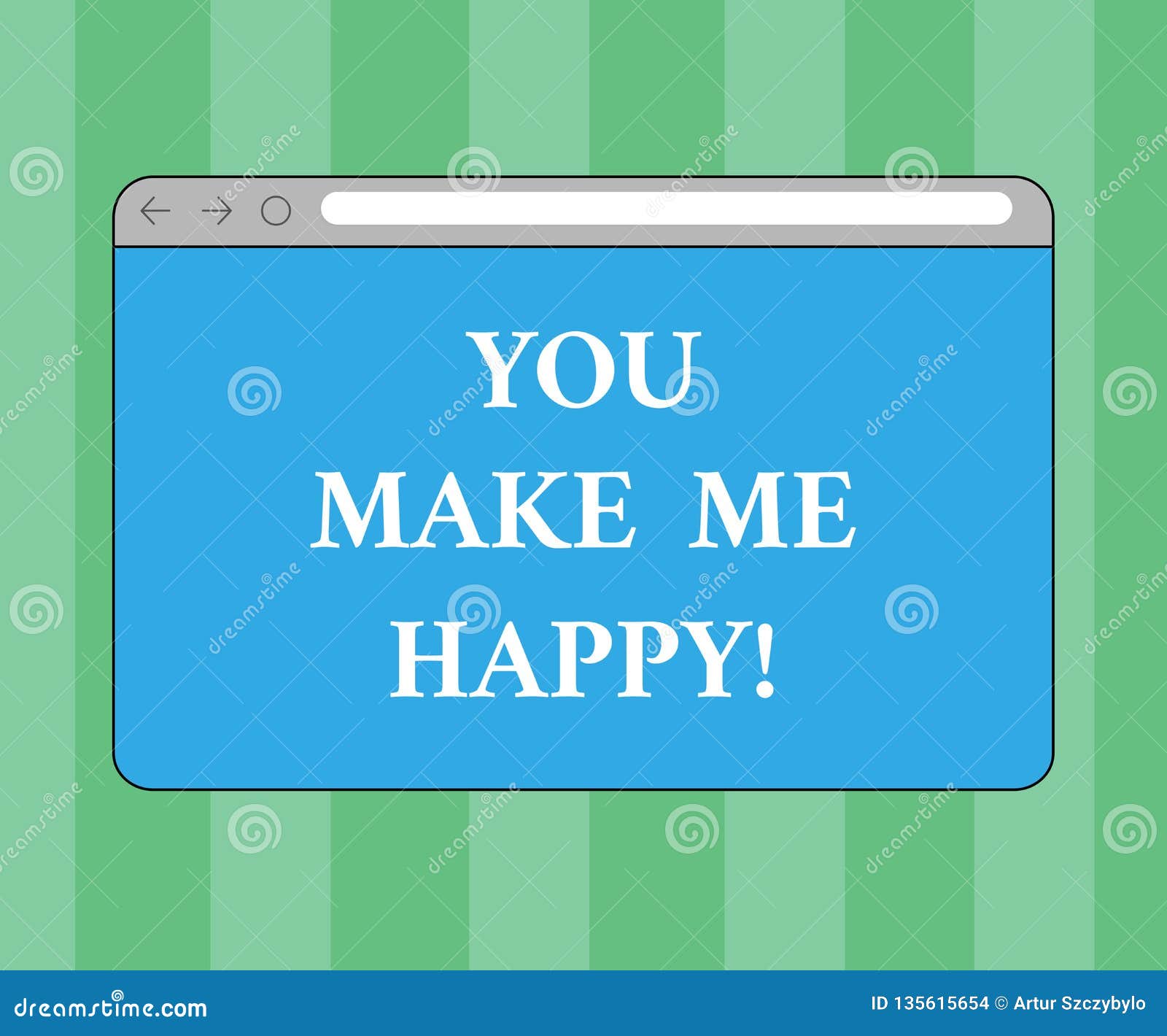 handwriting text writing you make me happy. concept meaning