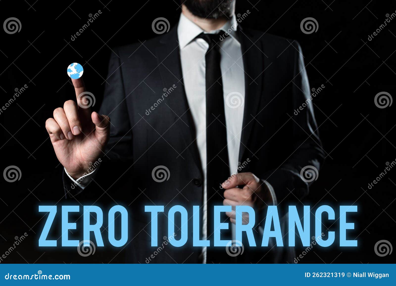 Text Caption Presenting Zero Tolerance. Business Showcase Refusal To