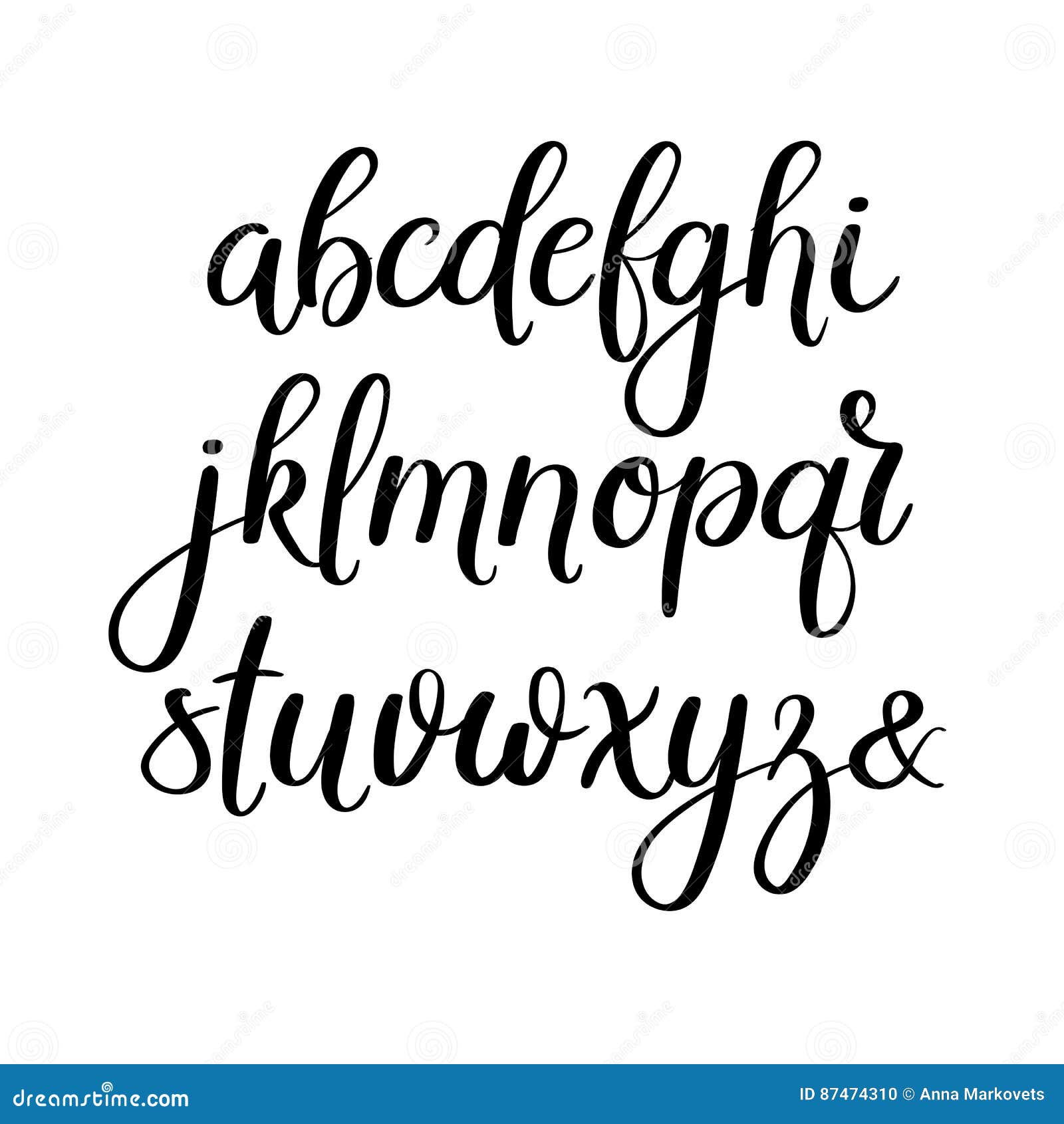 Calligraphy Alphabet, Modern Calligraphy