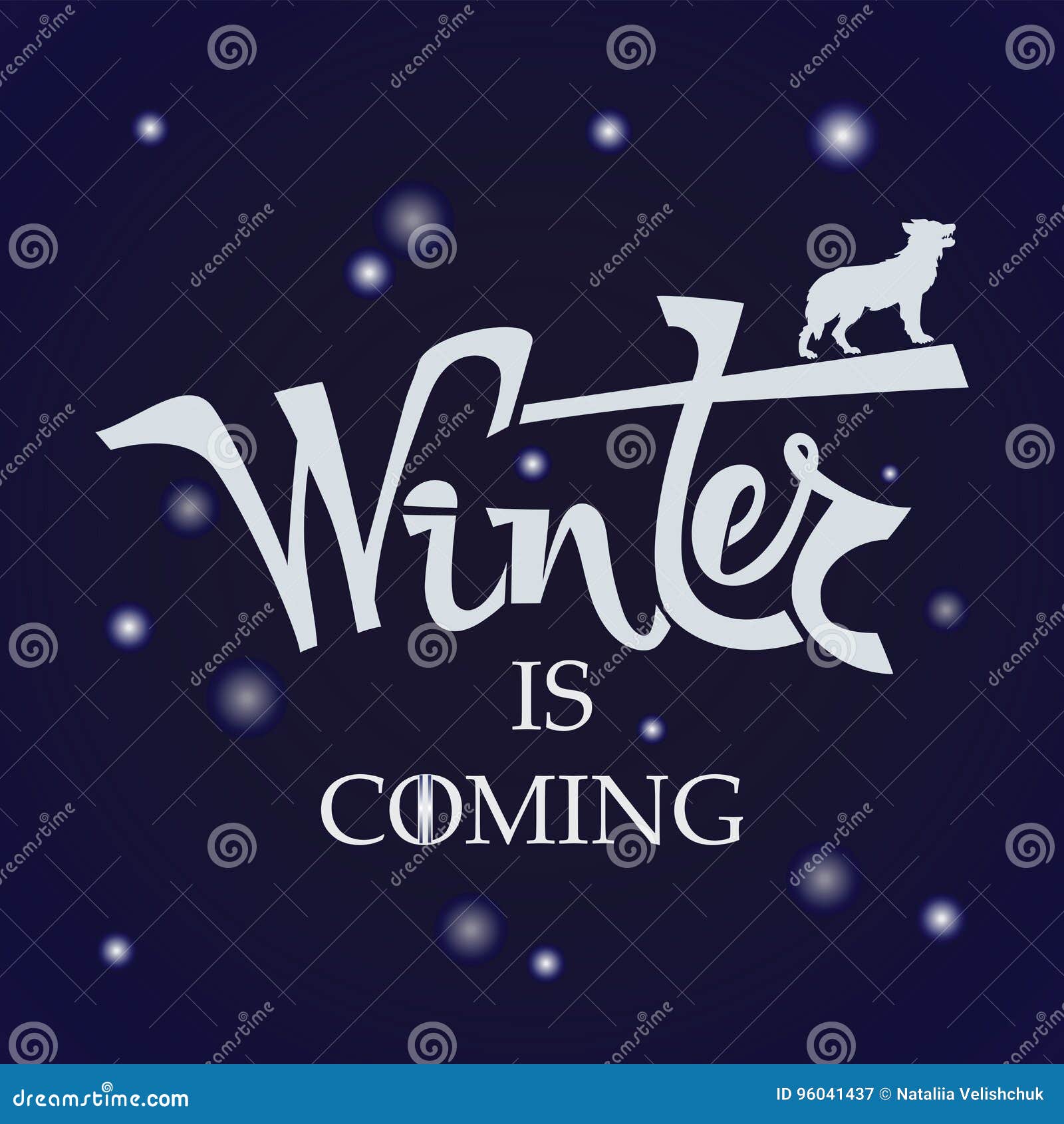 Download Handwritten Phrase Winter Is Coming. Stock Vector ...