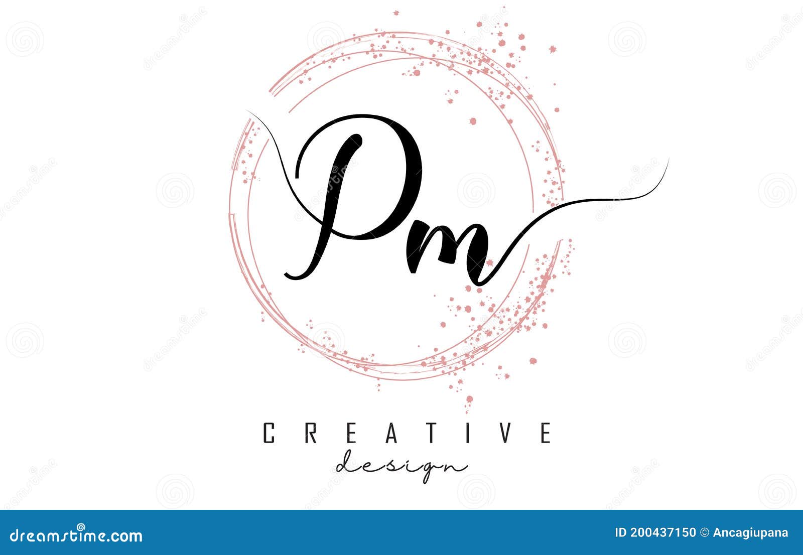 pm letter logo