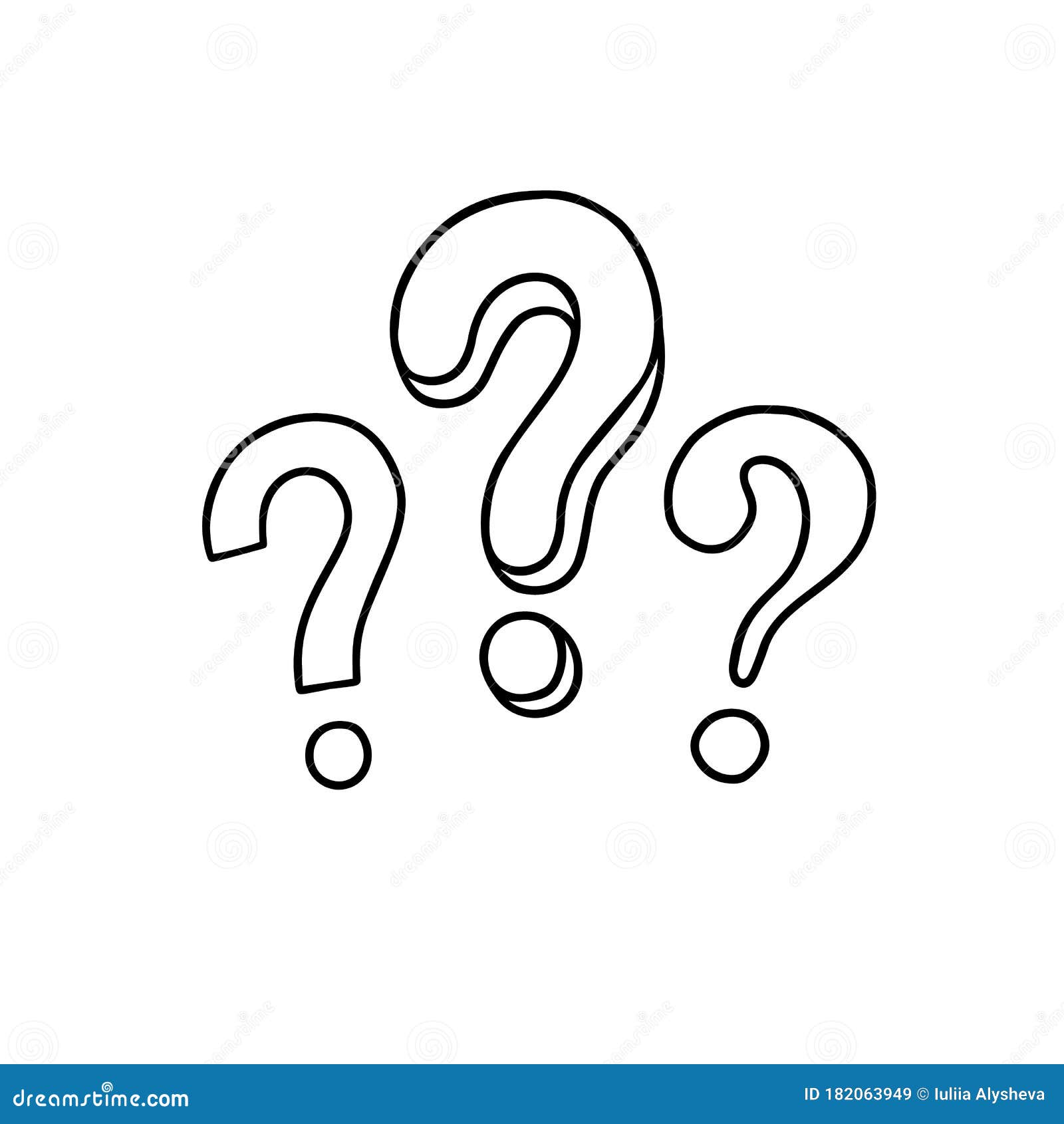 Question Mark Symbol Thoughts Sketch By Stock Vector (Royalty Free)  506780971 | Shutterstock
