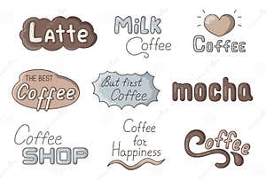 Handwritten Text Coffee Shop Quote Calligraphy Stock Illustration Handwritten Text Coffee Shop Quote Calligraphy Stock Illustration
