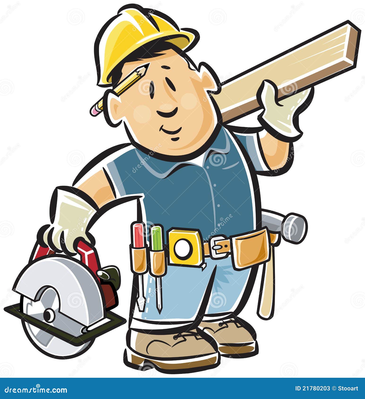 Handyman Carpenter Illustration 21780203 - Megapixl