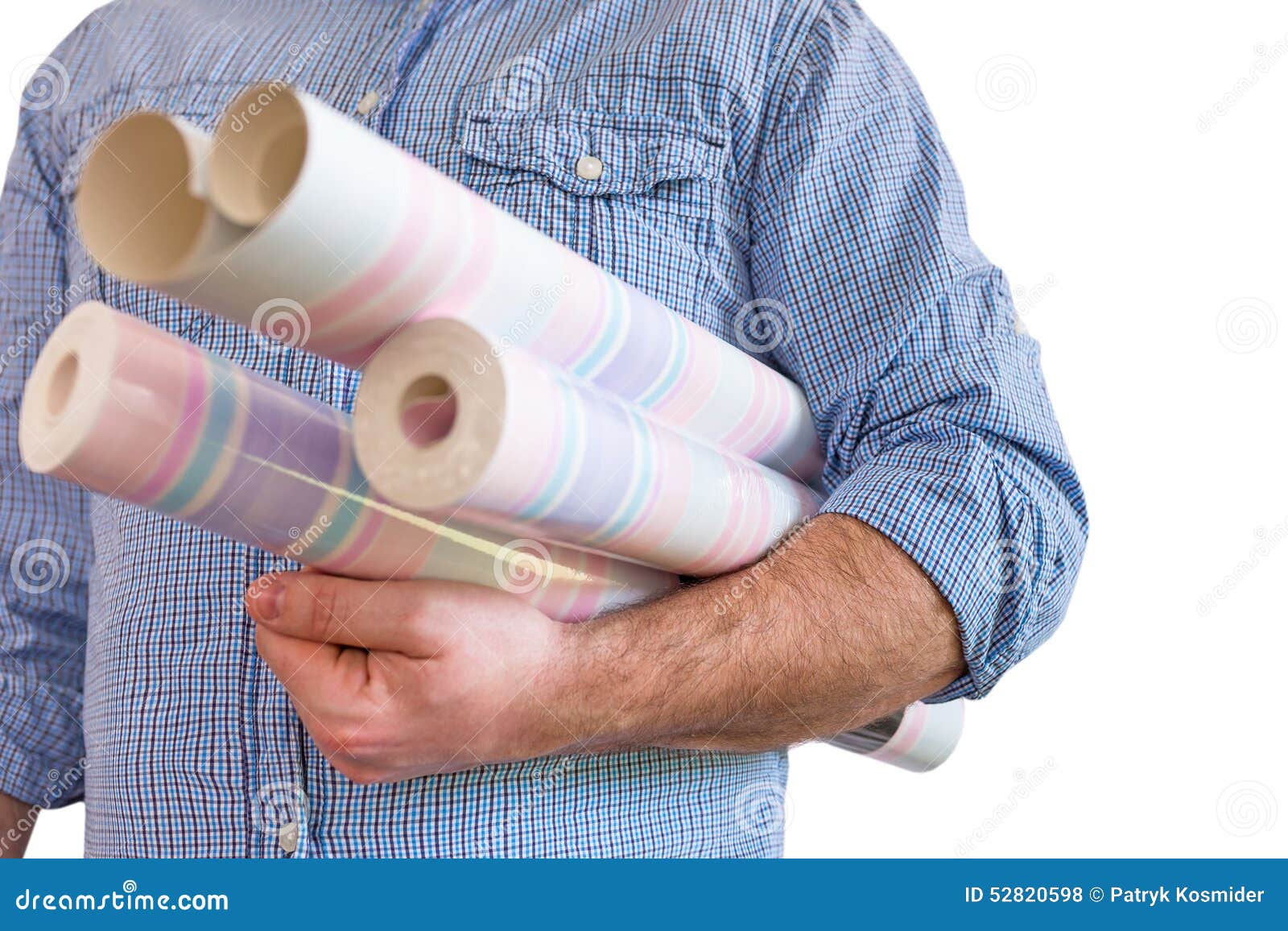 Handyman Carrying Rolls Of Wallpaper Stock Photo Image HD Wallpapers Download Free Images Wallpaper [wallpaper981.blogspot.com]