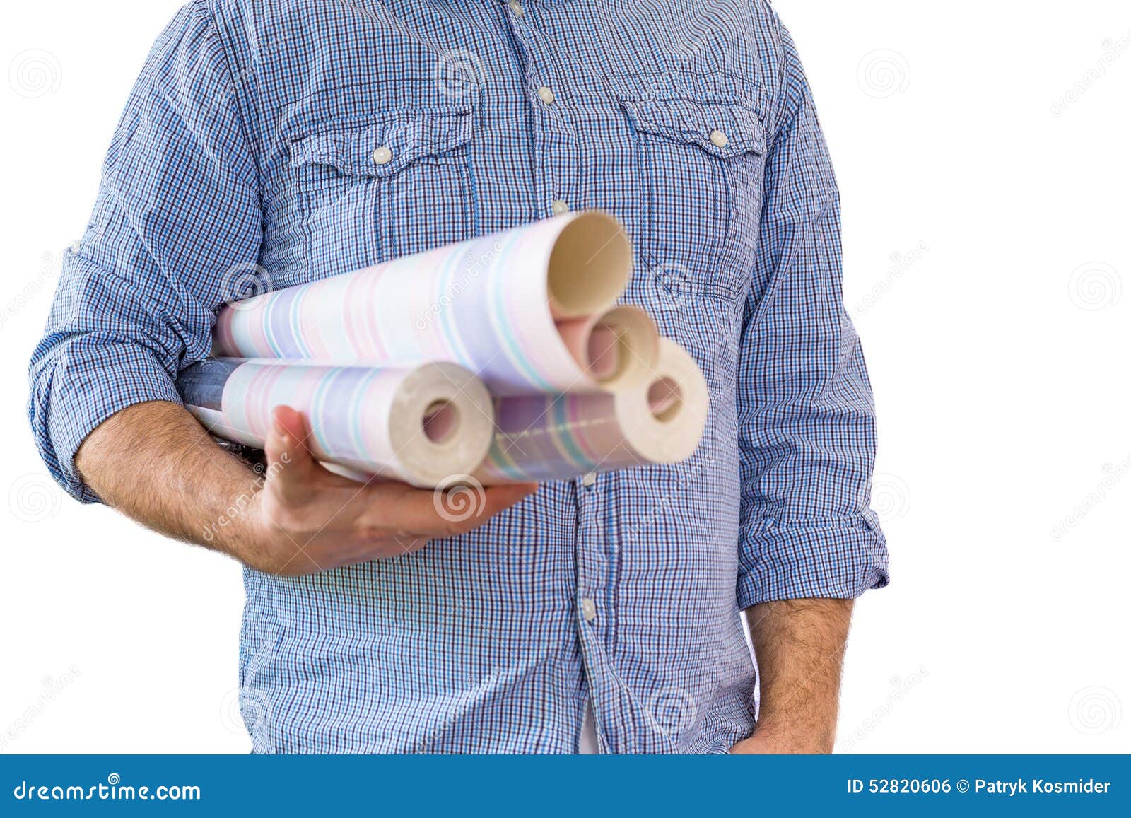 Handyman Carrying Rolls Of Wallpaper Stock Photo Image HD Wallpapers Download Free Images Wallpaper [wallpaper981.blogspot.com]