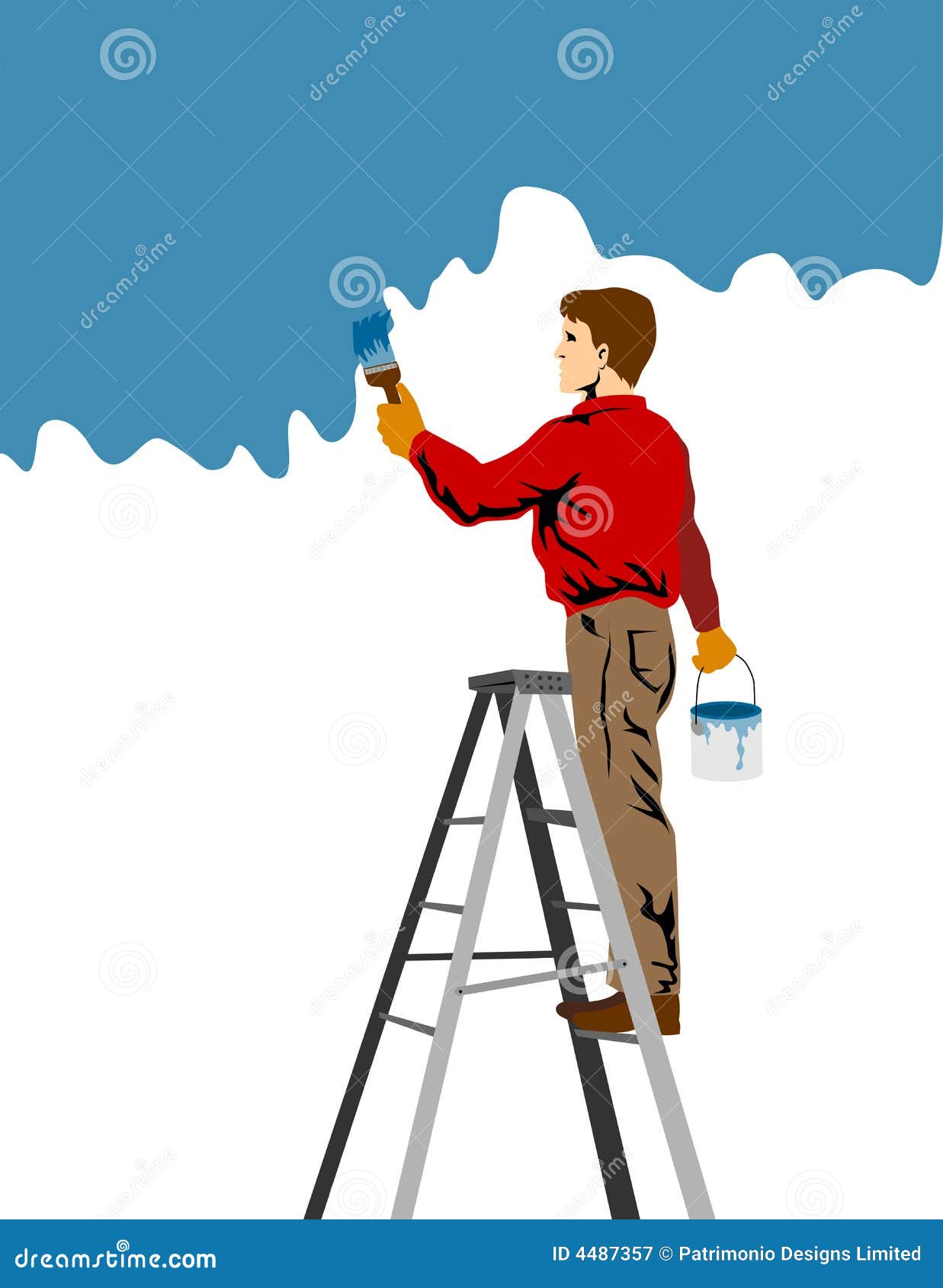Handyman Painting Royalty Free Stock Photography Image 4487357
