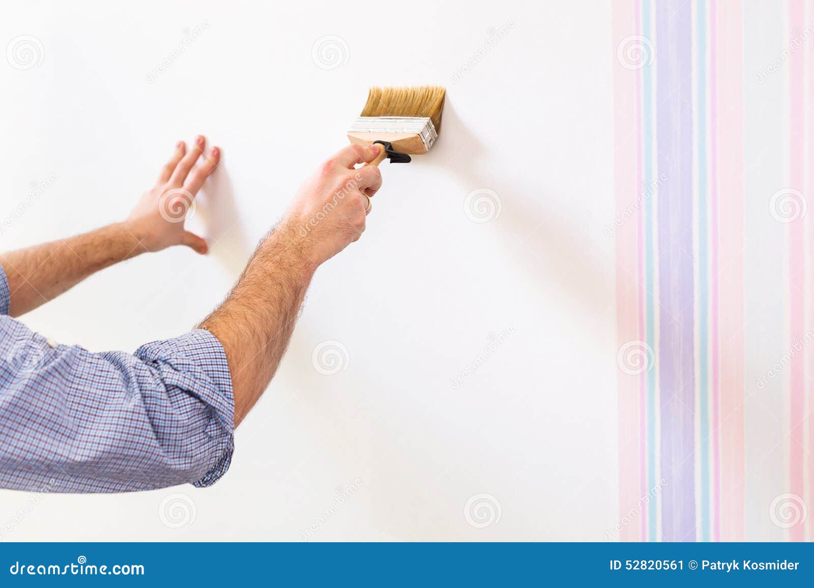 Handyman Putting Glue For A Wallpaper Stock Photo Image HD Wallpapers Download Free Images Wallpaper [wallpaper981.blogspot.com]