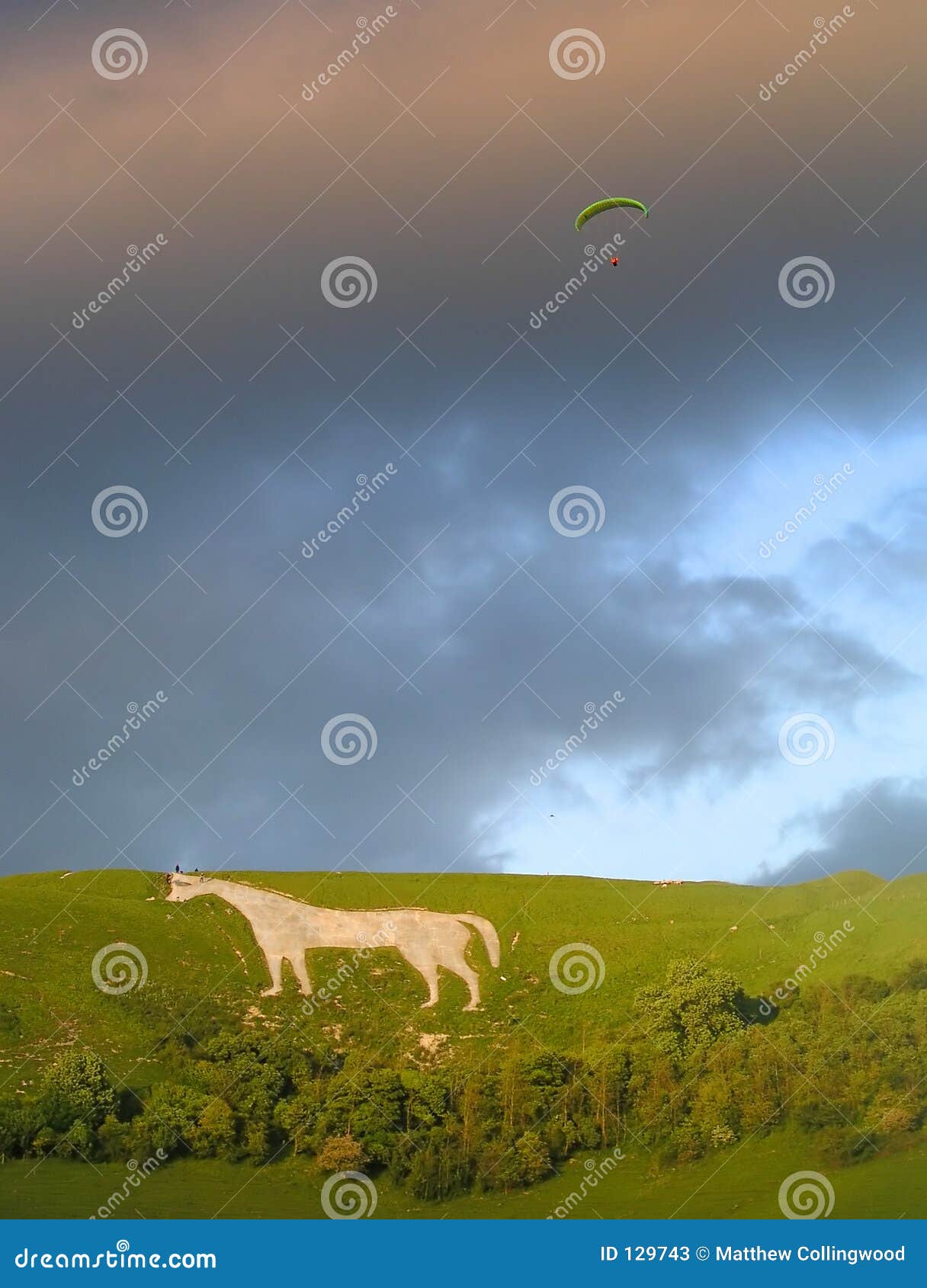 hang gliding off westbury white horse
