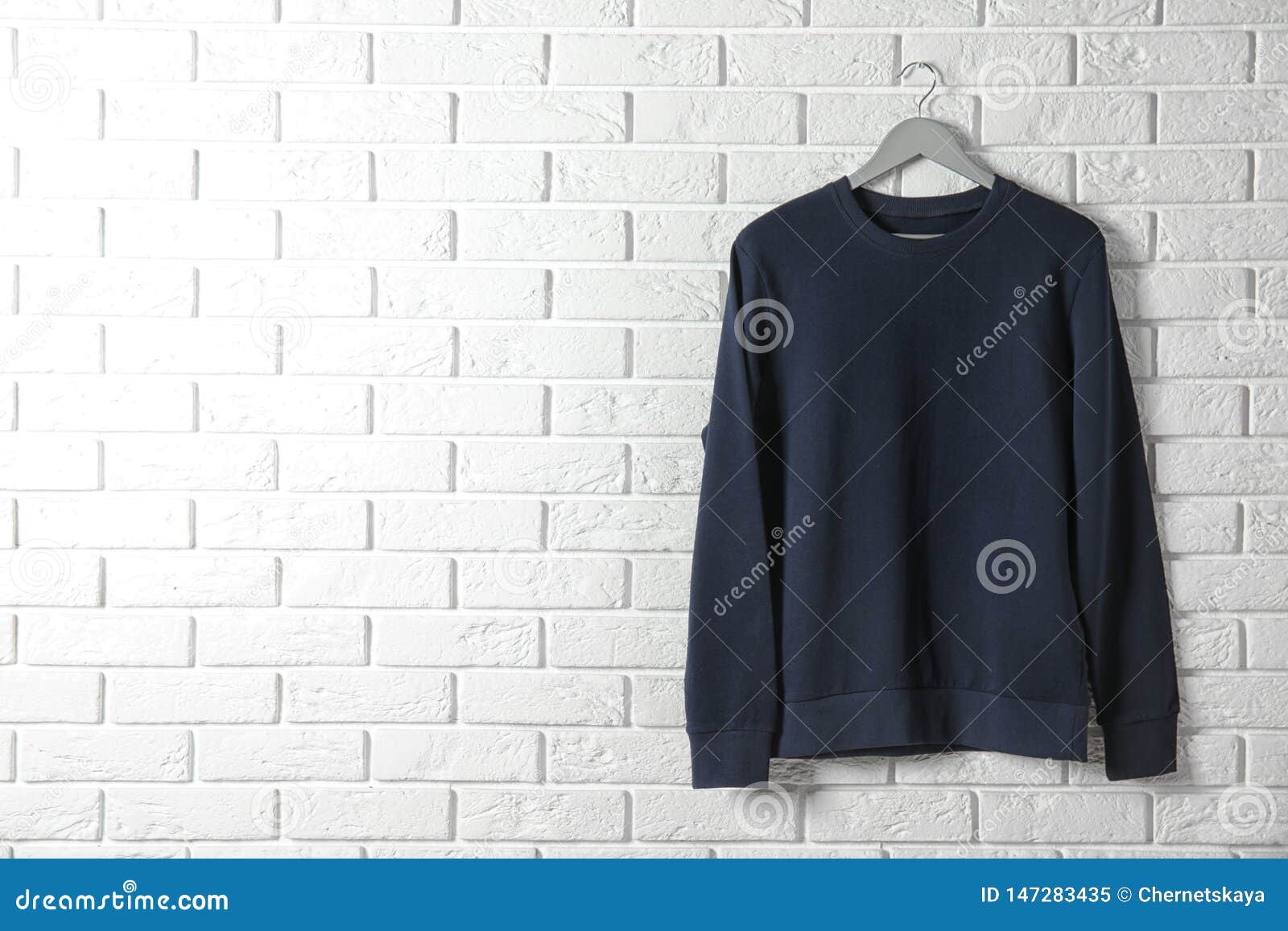 Download Hanger With Dark Sweatshirt. Mockup For Design Stock Image ...
