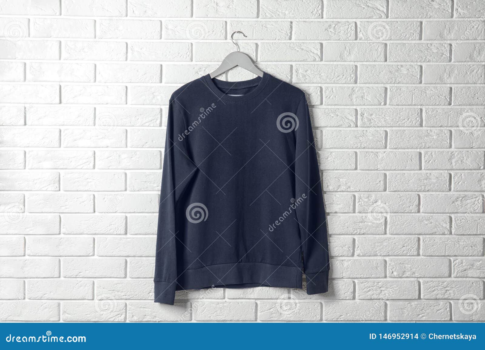 Download Hanger With Dark Sweatshirt. Mockup For Design Stock Photo ...