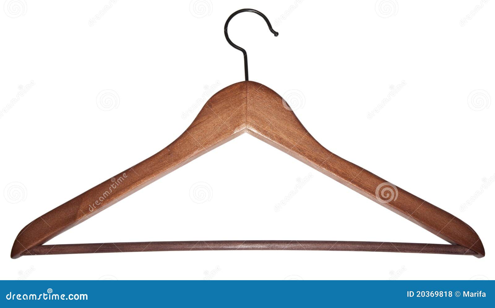 Hanger from dark wood stock photo. Image of wardrobe 20369818