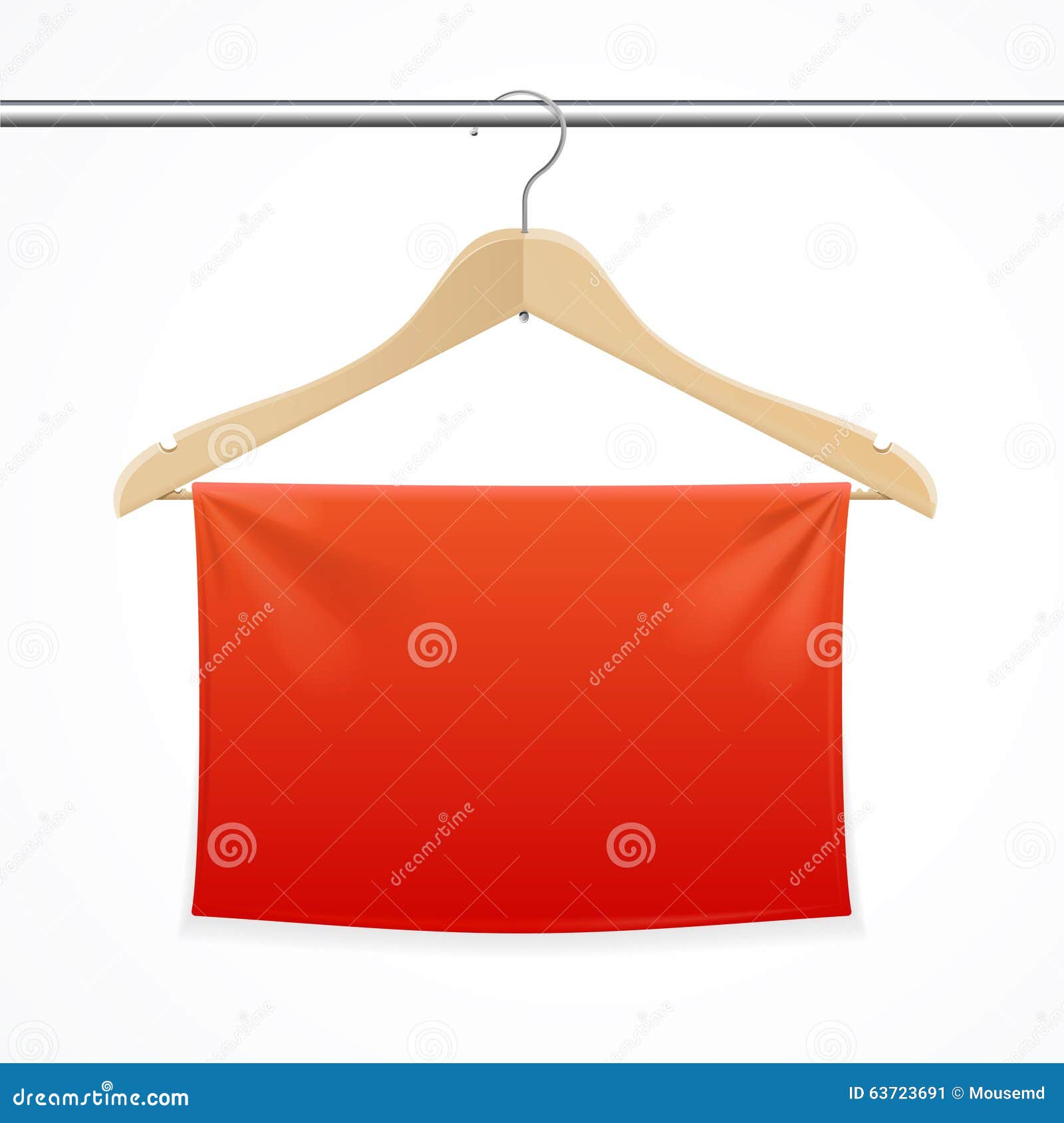 Hanger Fabric Background. Vector Stock Vector - Illustration of fashion
