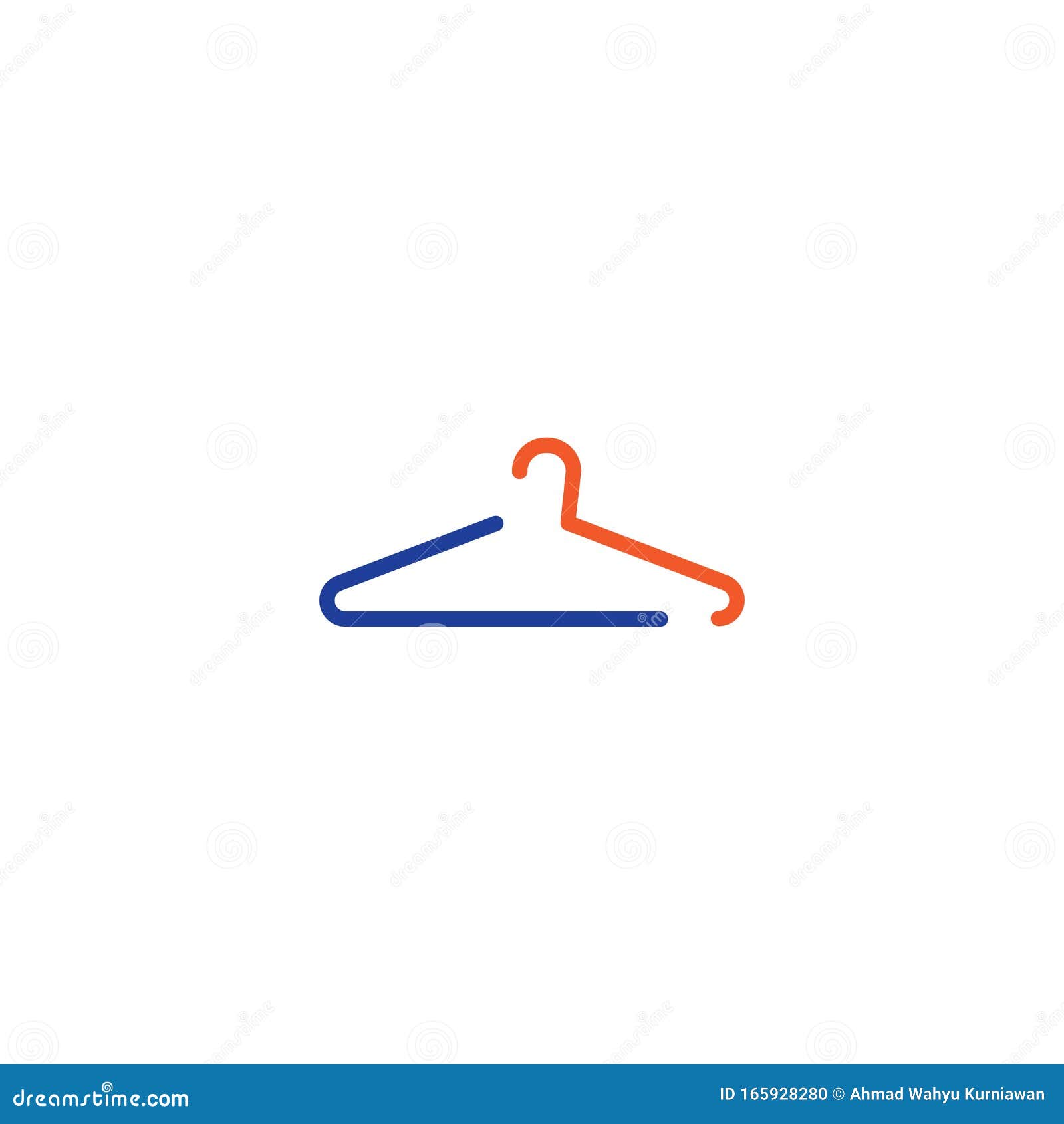 Hanger icon flat design stock vector. Illustration of black 165928280