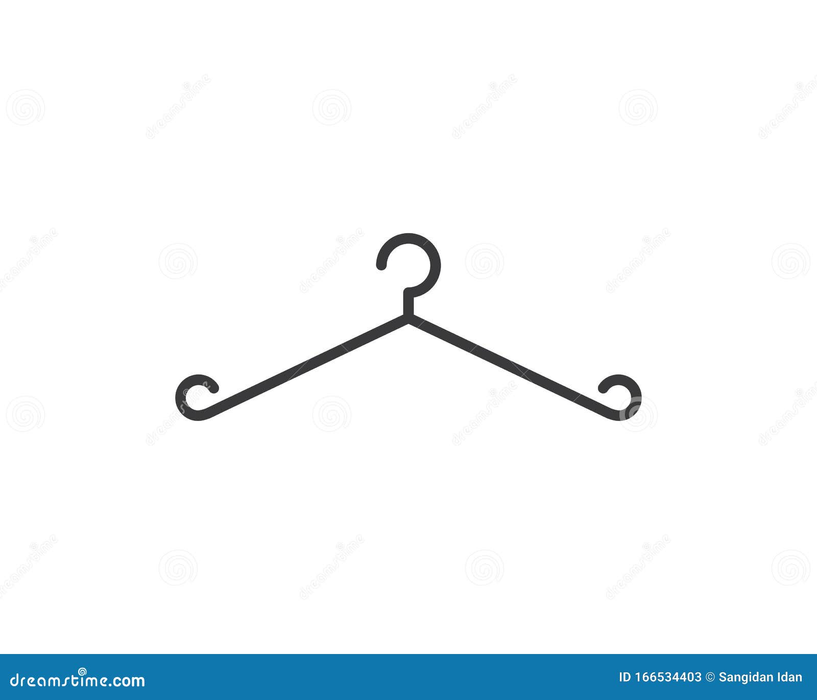 Hanger Logo Icon Vector Illustration Design Stock Vector Illustration Of Symbol Hanger 166534403