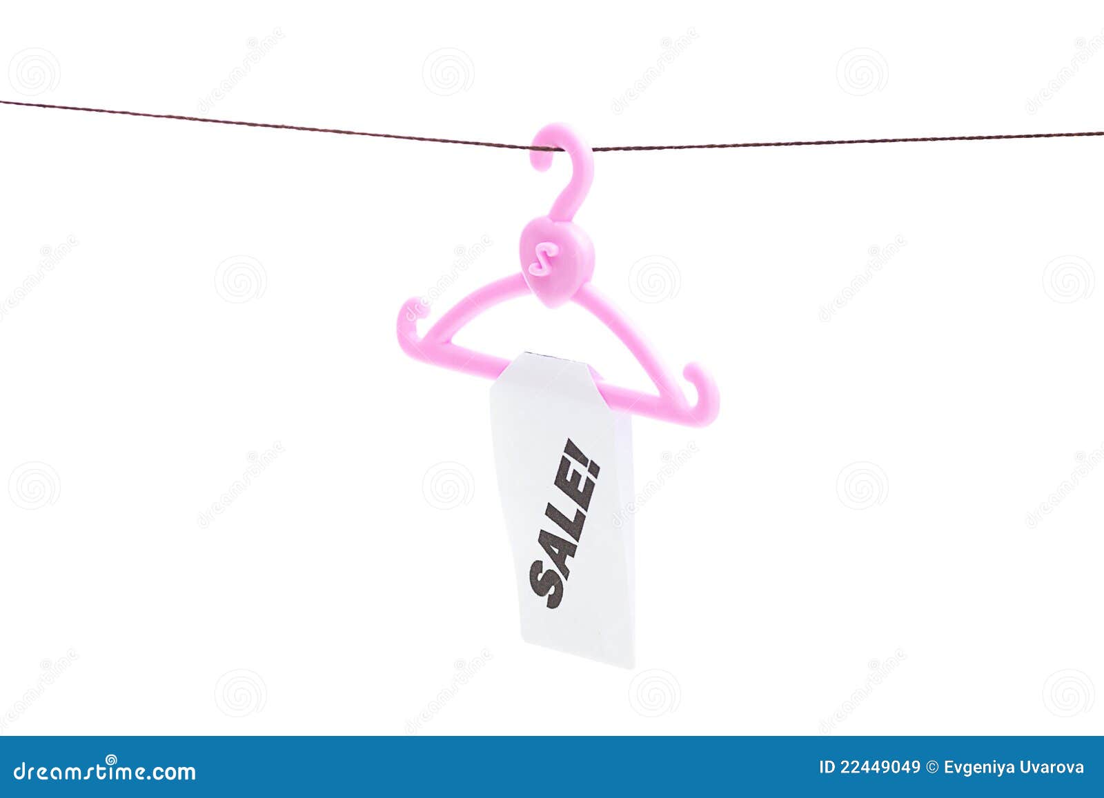 Hanger with a Price Tag Sale Stock Image Image of object, clothing