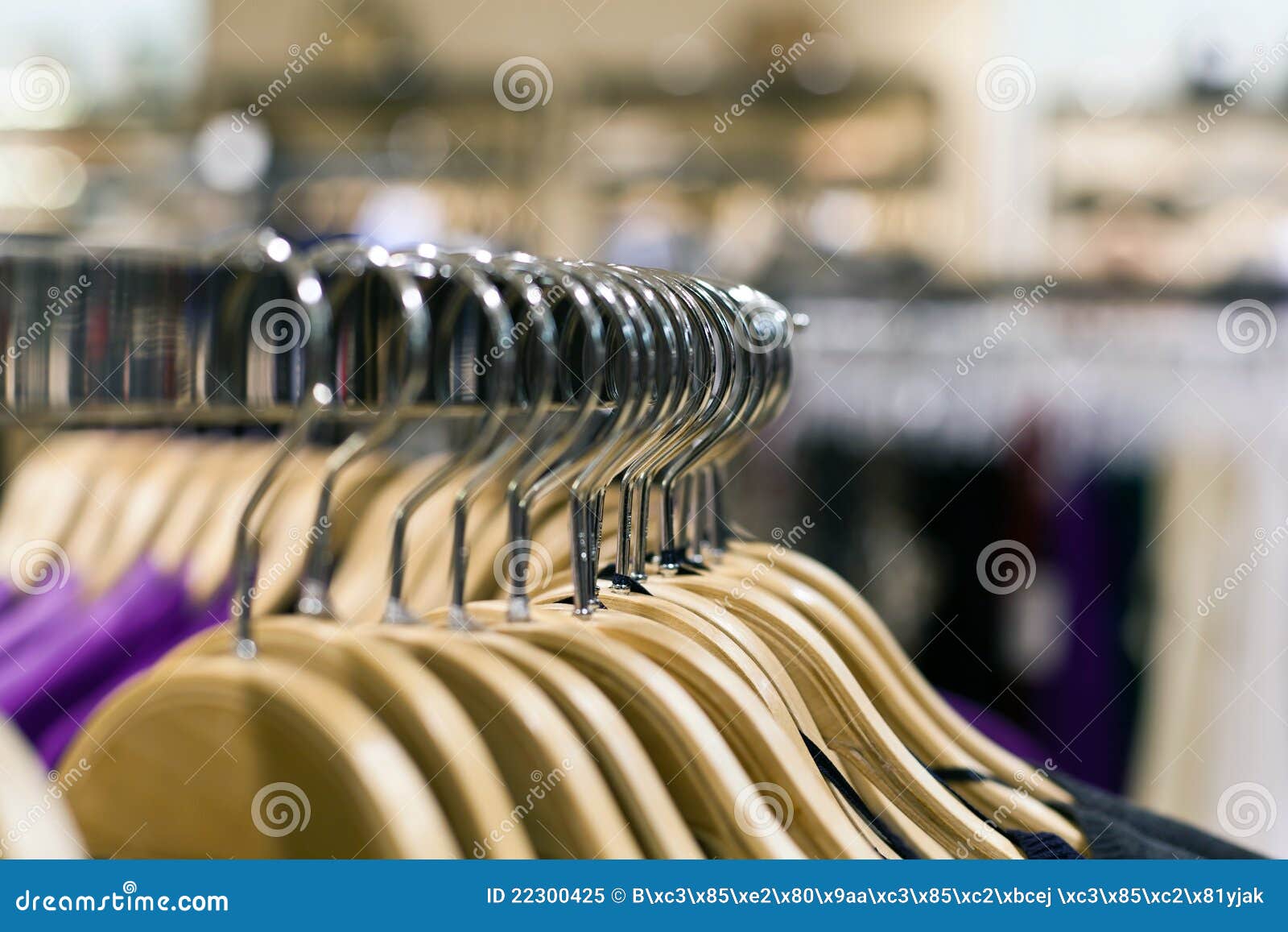 Hangers and shopping stock image. Image of clothing, hangers 22300425