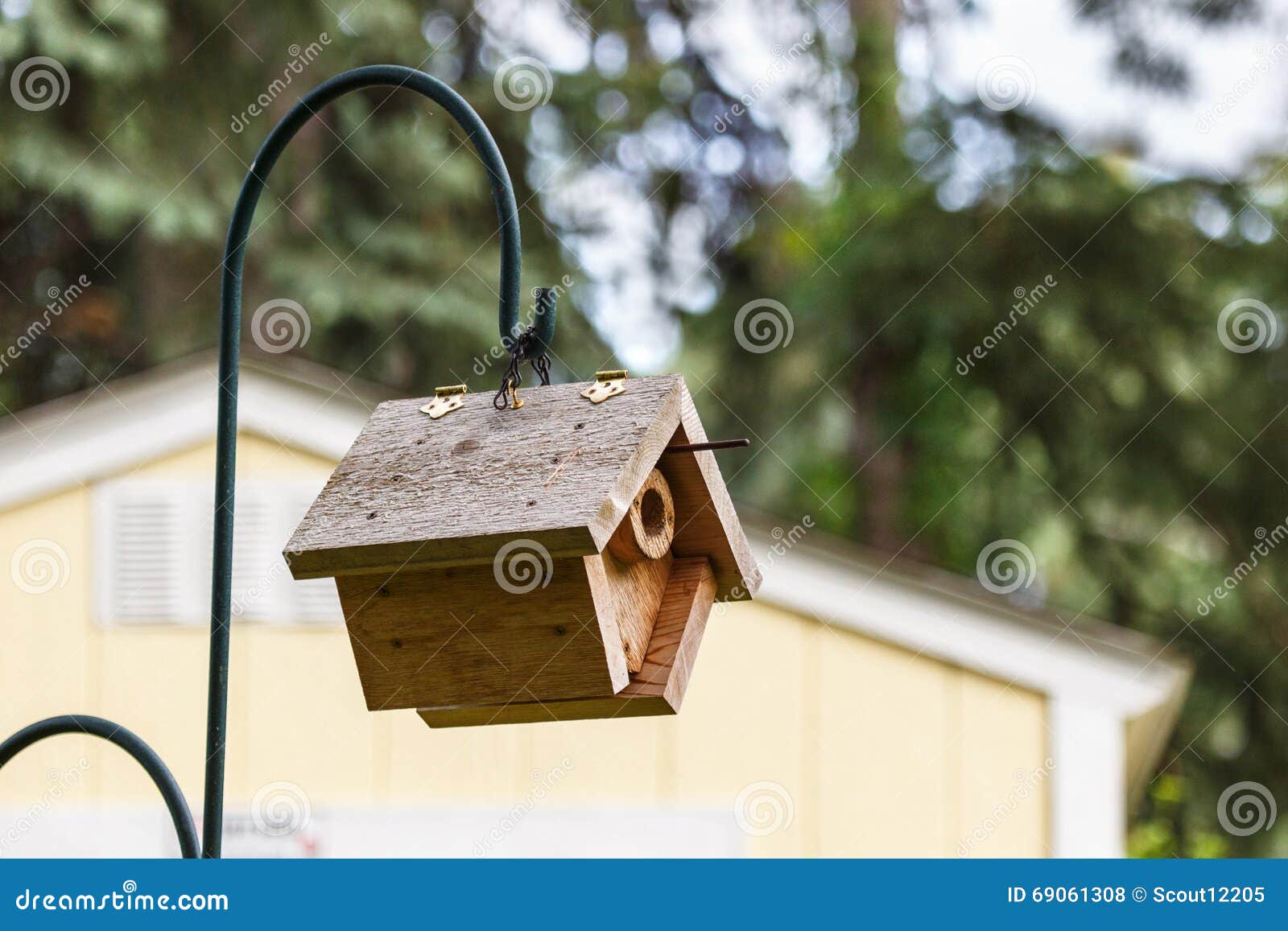 Hanging Birdhouse stock photo. Image of exterior, guard 69061308