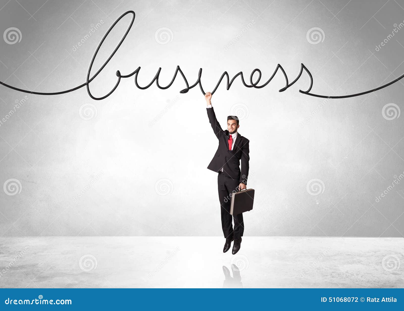 Hanging businessman stock photo. Image of male, growth 51068072