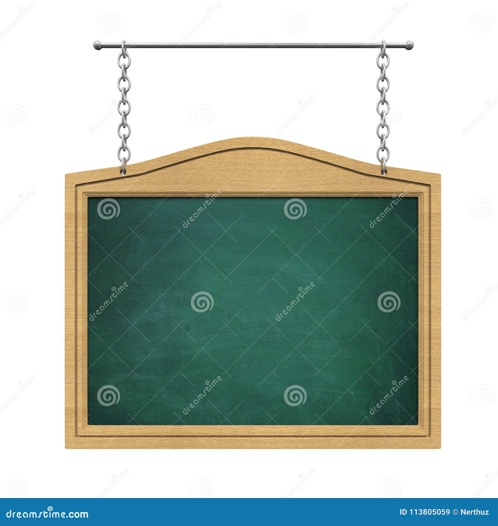 Hanging Chalkboard Isolated Stock Image Image of placard, isolated 113805059