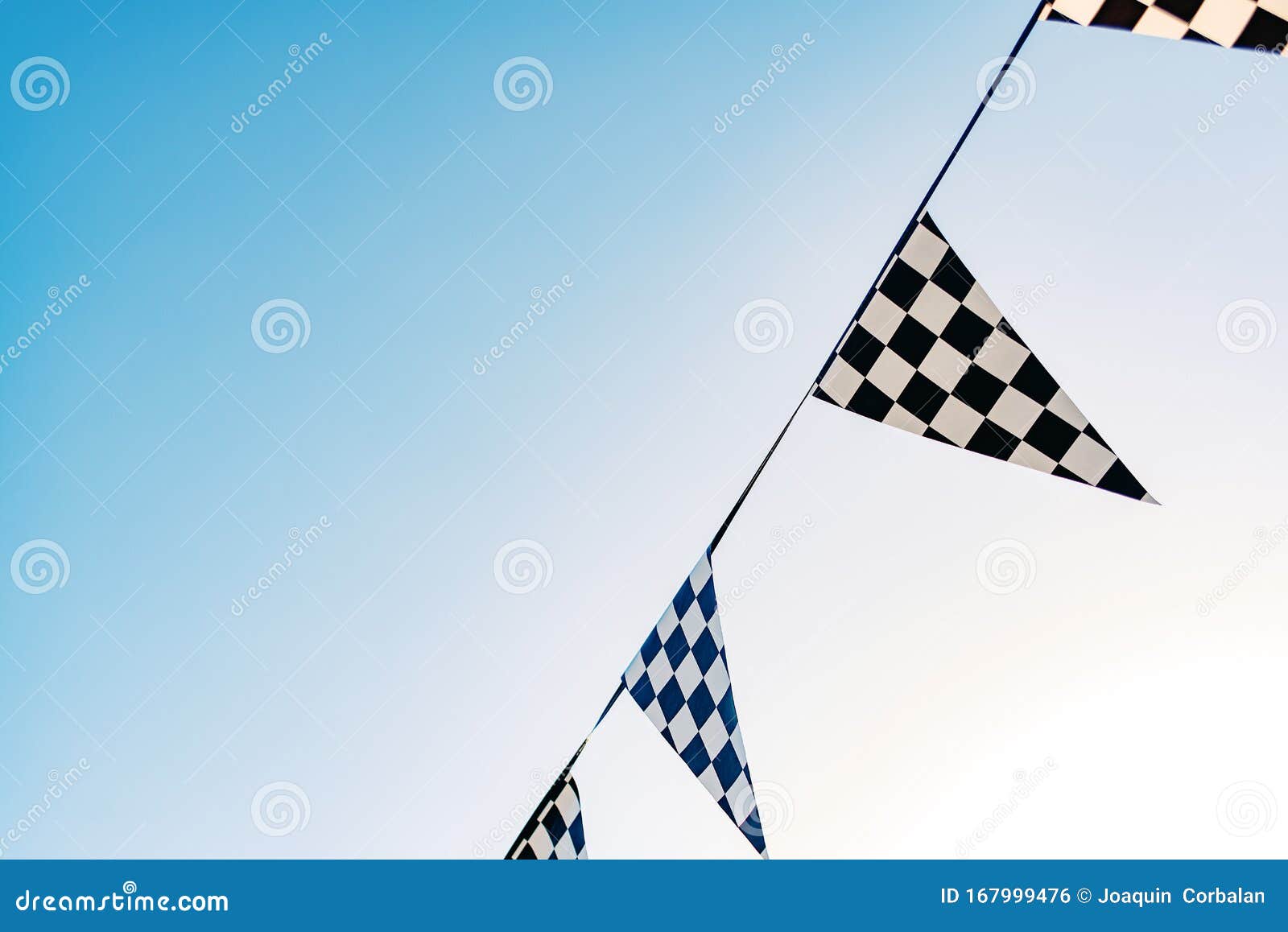 Hanging Decoration Pennants With The Design Of A Checkered ...
