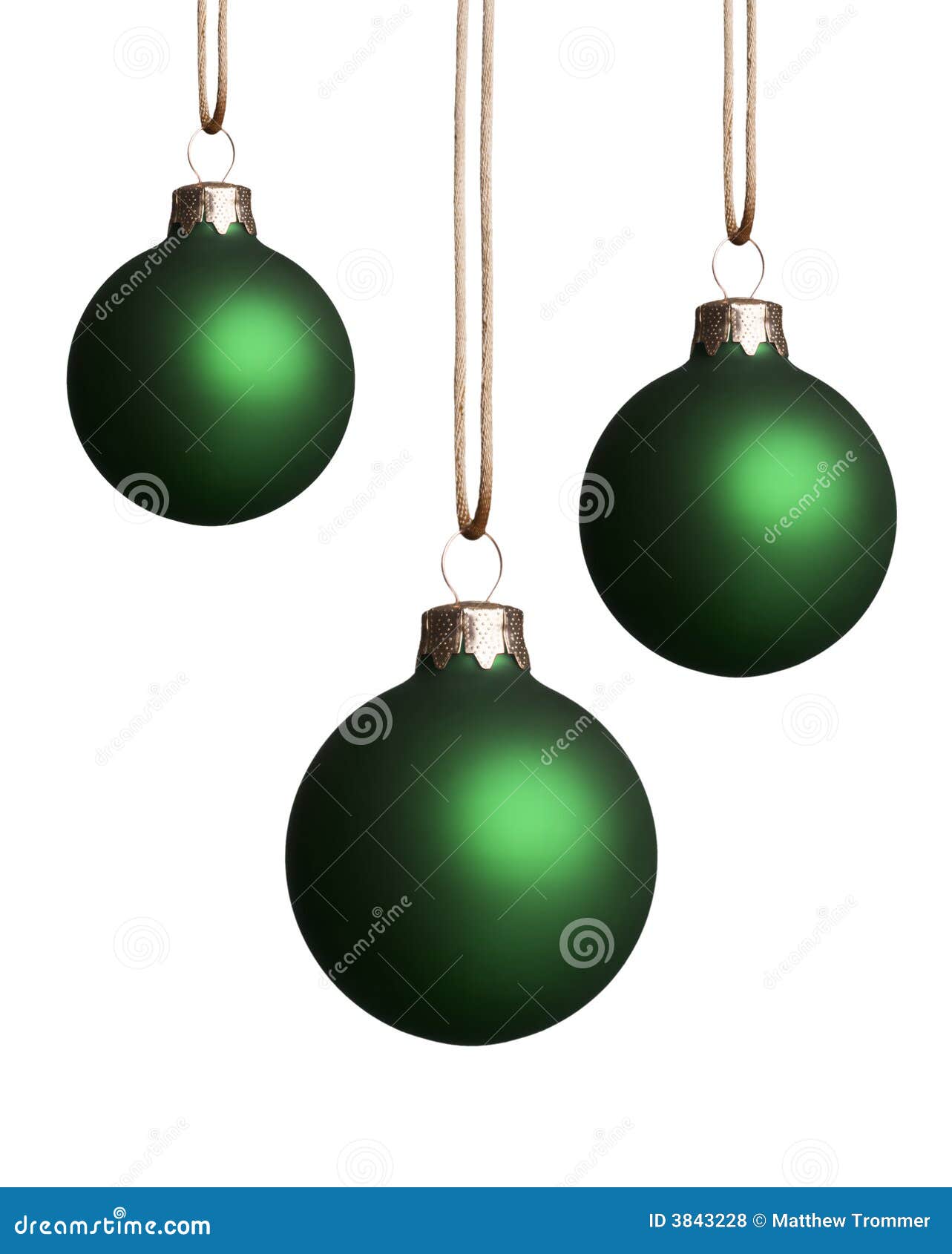 Hanging Green Christmas Ornaments Stock Photo Image of background