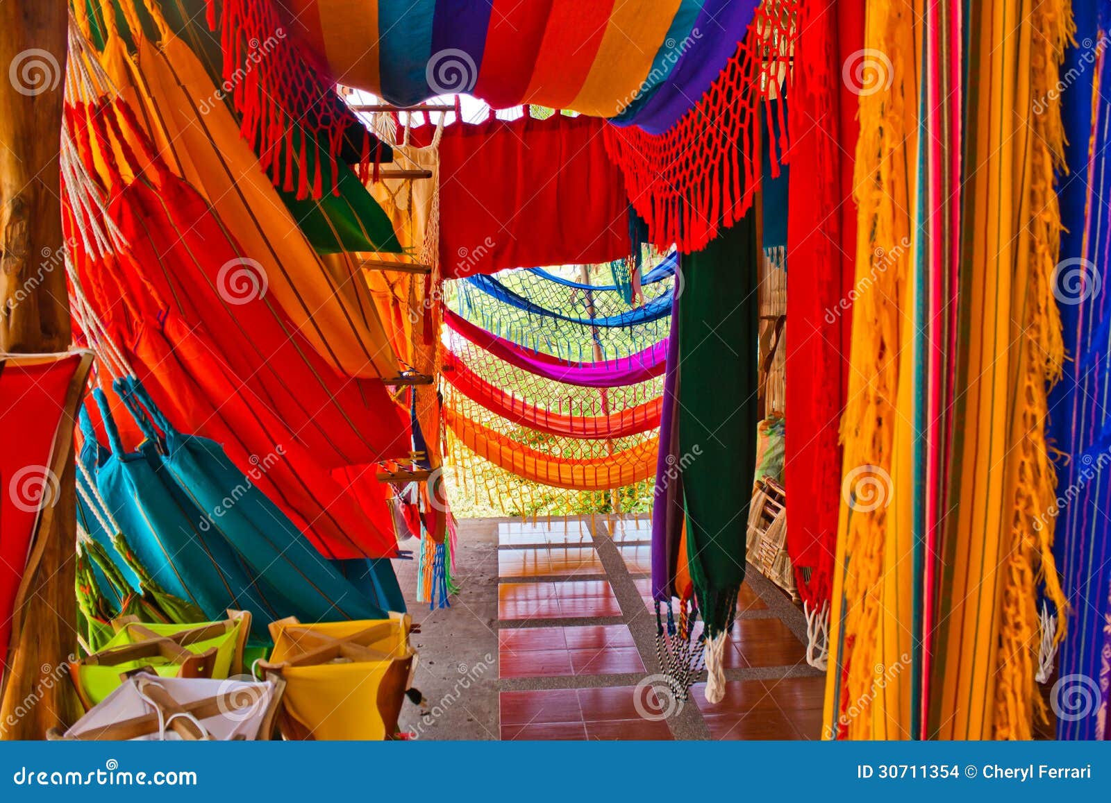 colorful hammocks