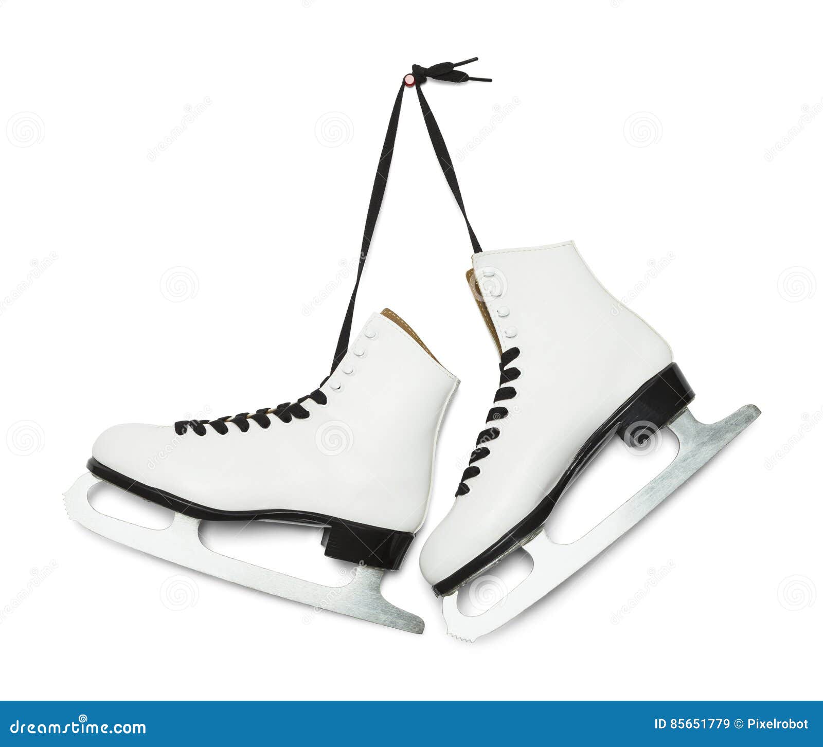 hanging ice skates