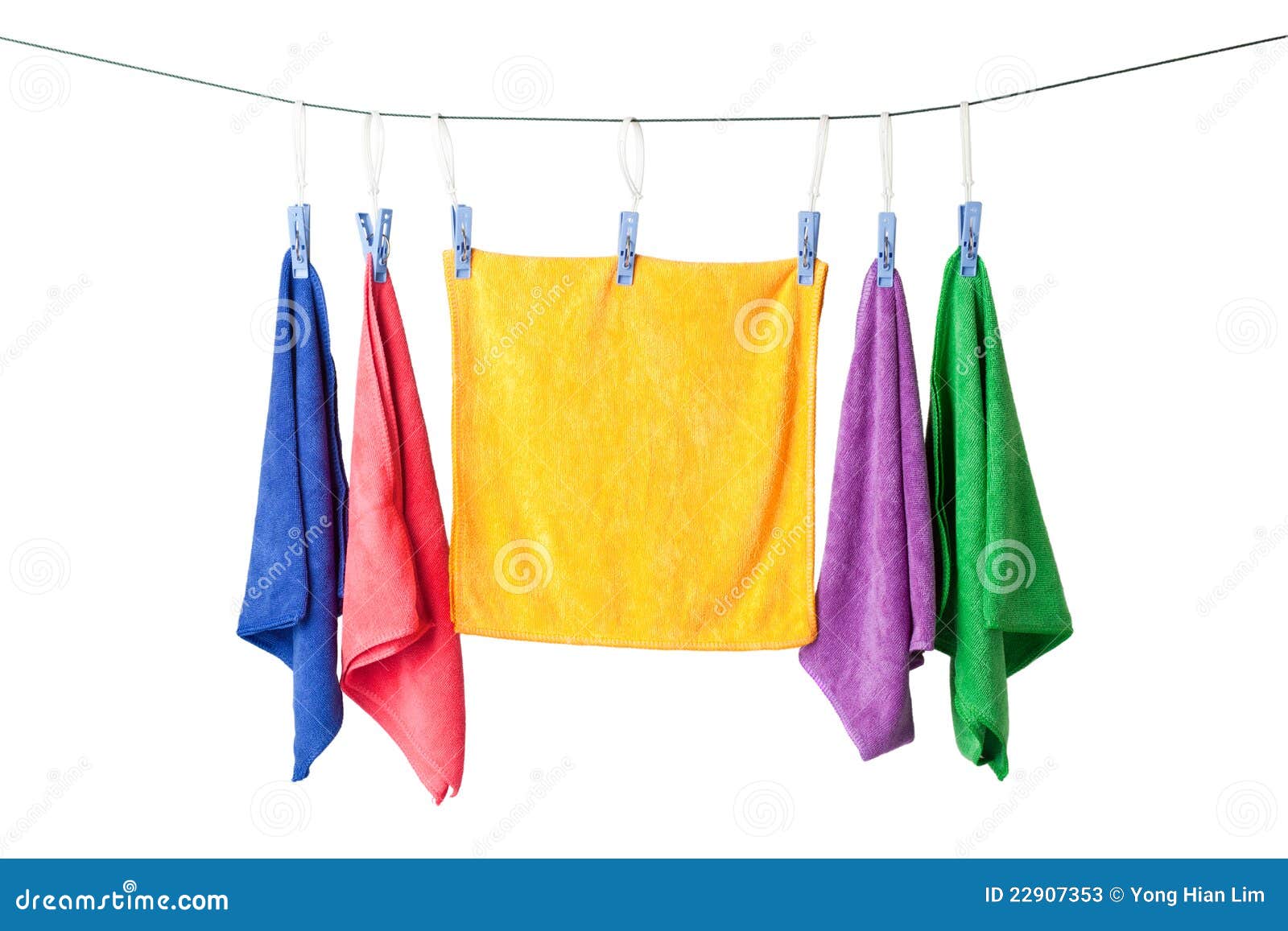 Hanging microfiber towels stock image. Image of microfibre 22907353