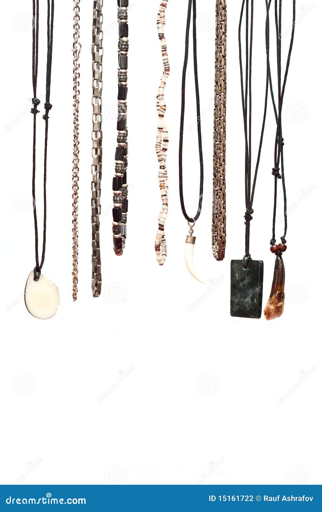Hanging necklaces stock photo. Image of silver, imitation 15161722