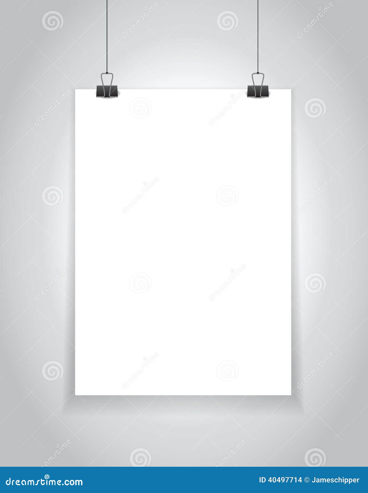 Hanging Paper Sign Stock Illustration  Image: 40497714