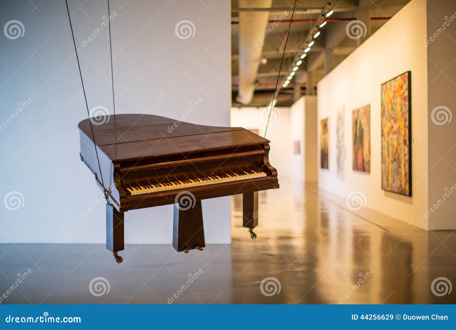Hanging Piano editorial stock image. Image of hanging 44256629