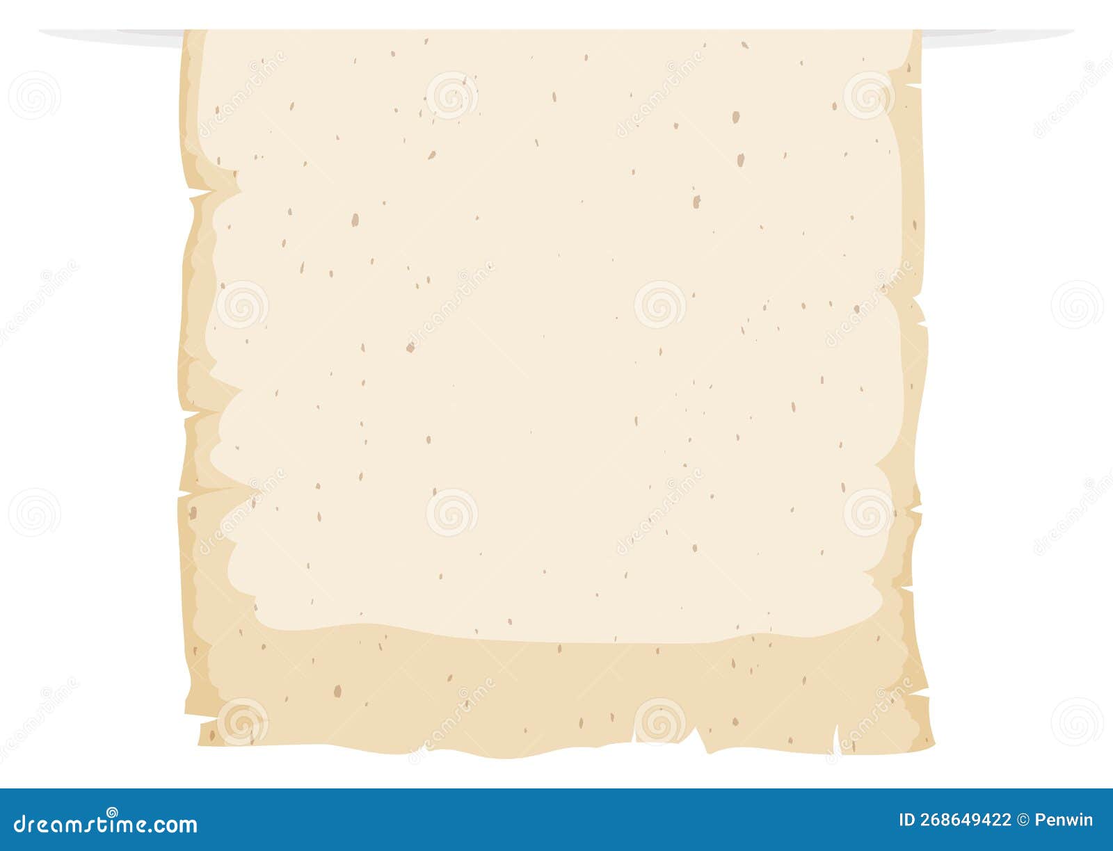 hanging scroll template over white background,  