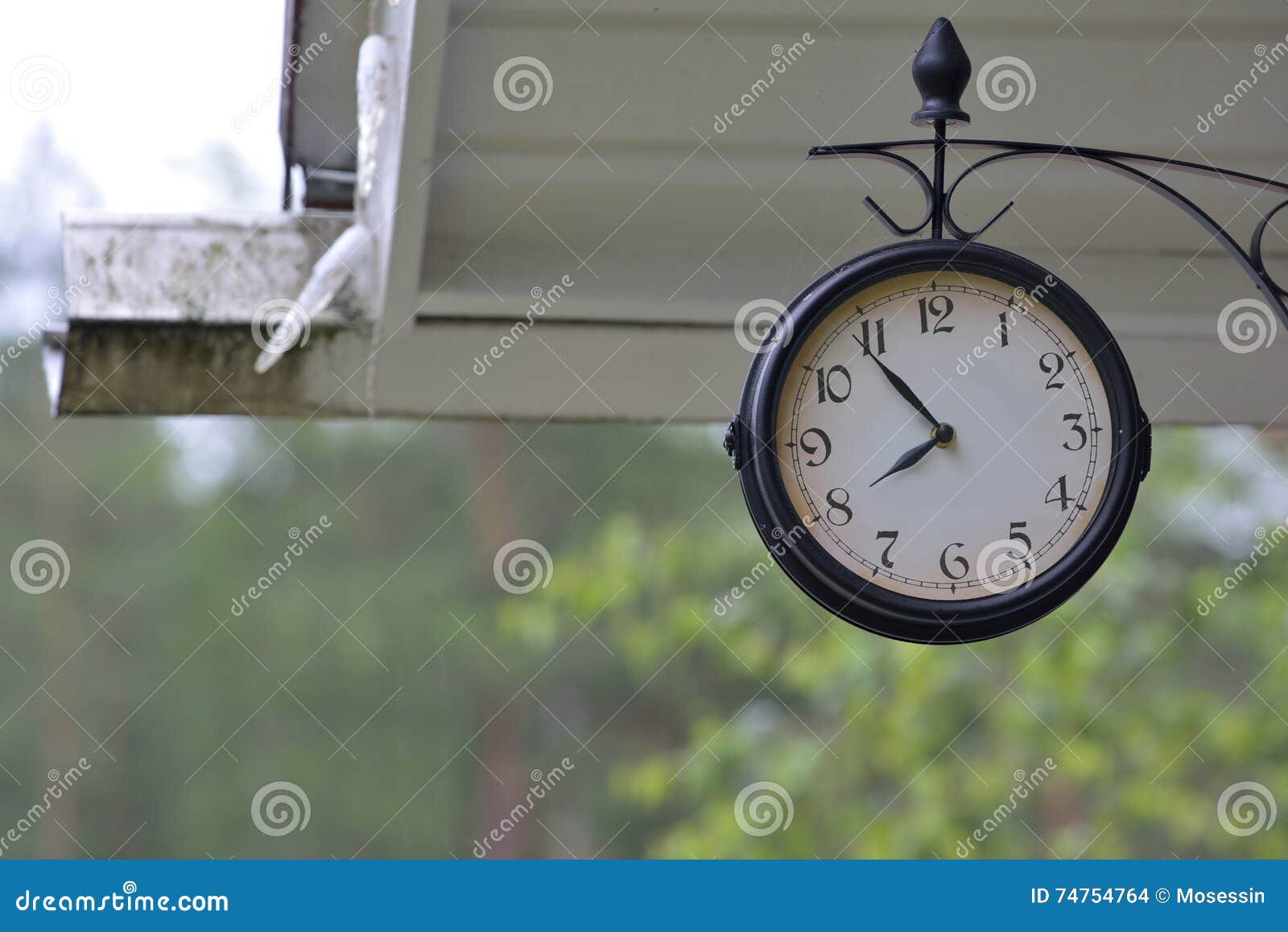Hanging Vintage clock stock photo. Image of background 74754764