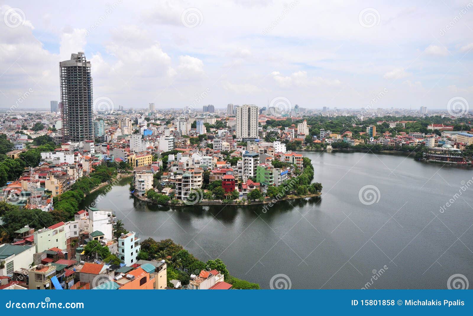 hanoi vietnam cityscape