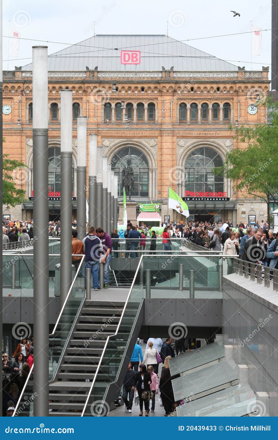 Hanover Train Station, Germany Editorial Stock Photo Image of street