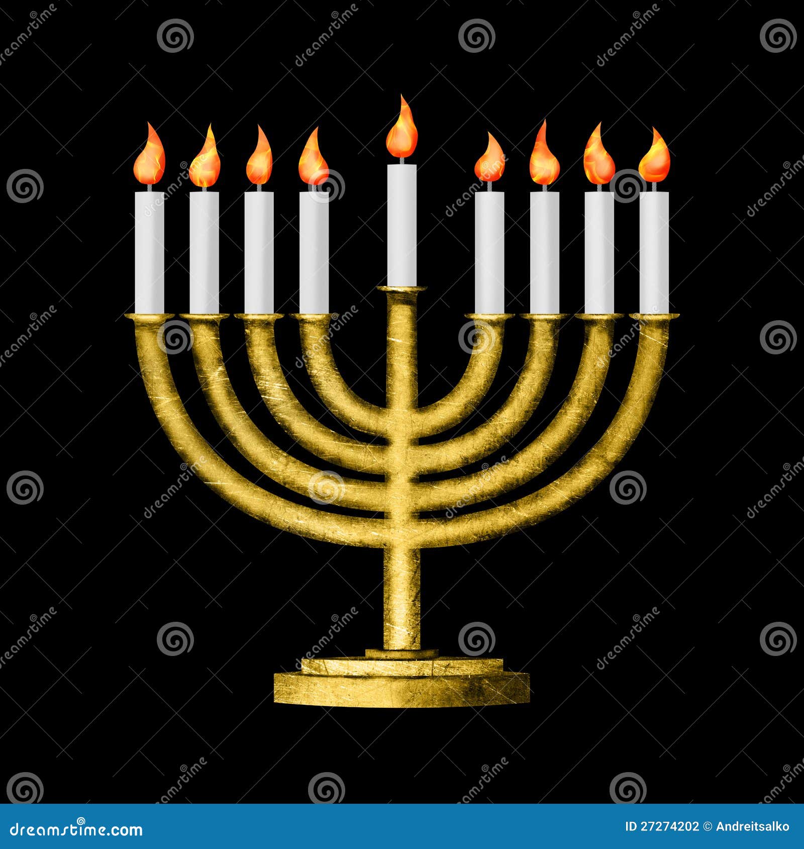 Hanukkah and All Things Related Stock Illustration Illustration of