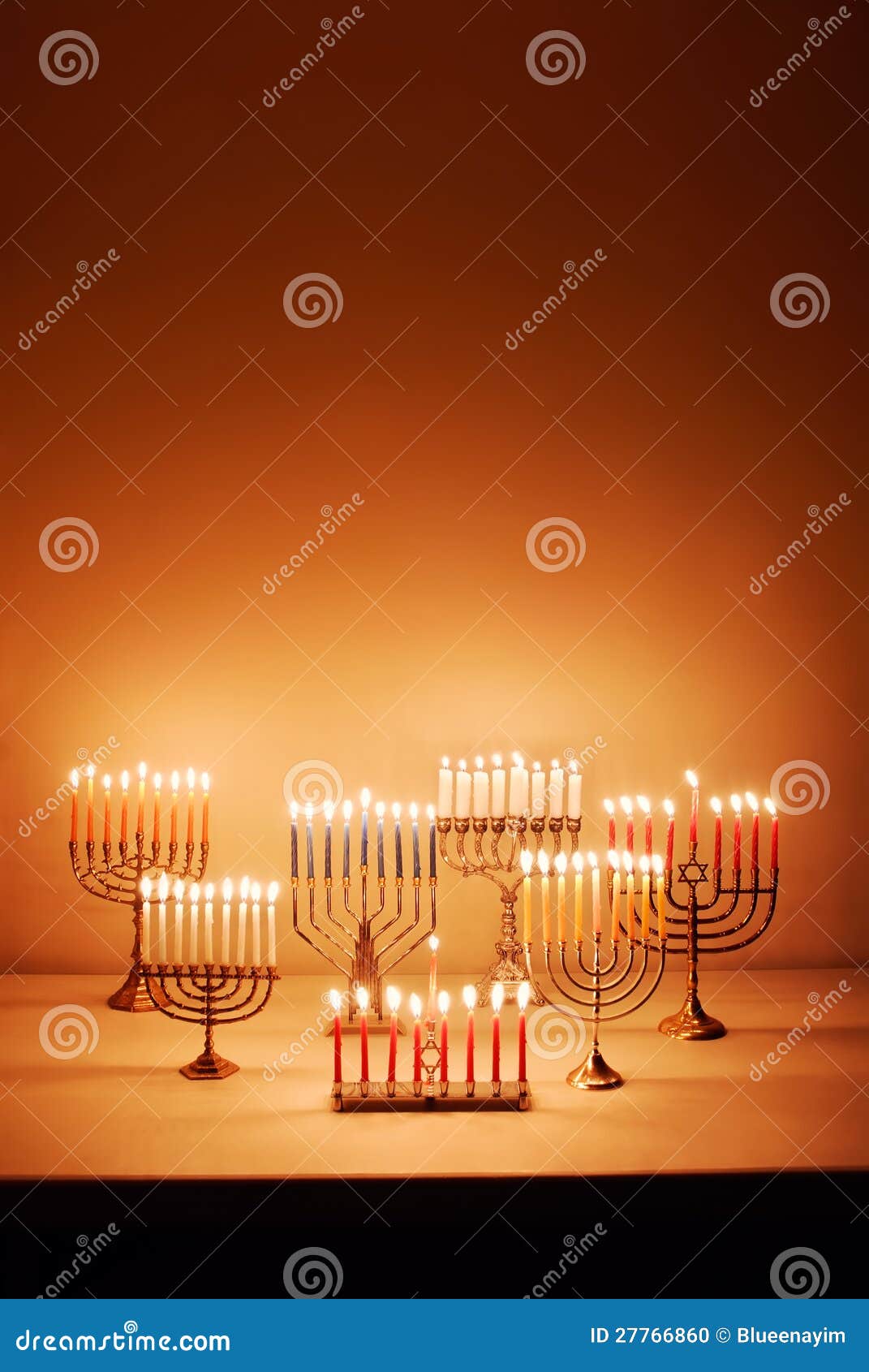 Hanukkah Candles stock photo. Image of december, celebration 27766860