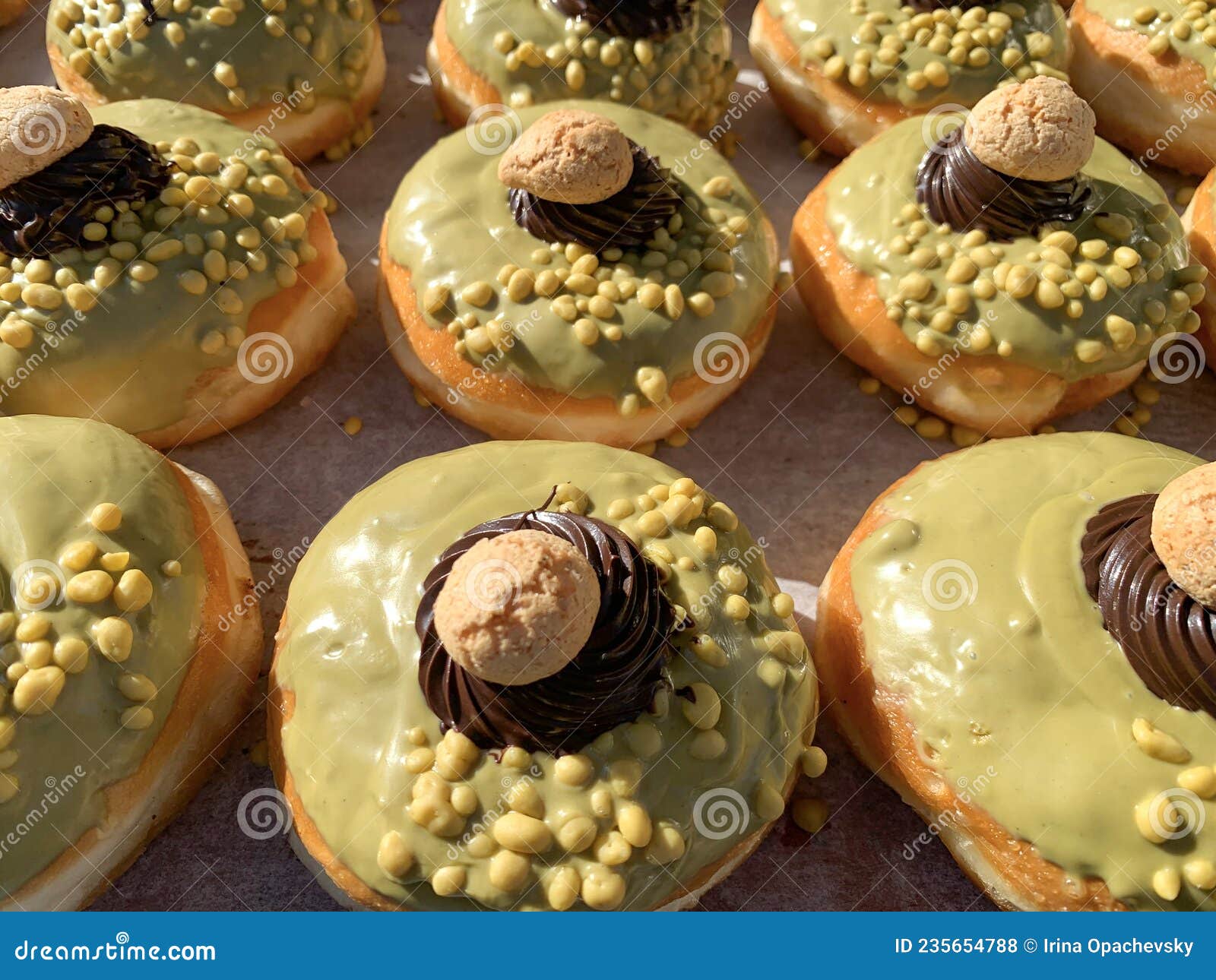 Hanukkah Donuts on the Counter of a Candy Store Stock Photo Image of candy, snack 235654788