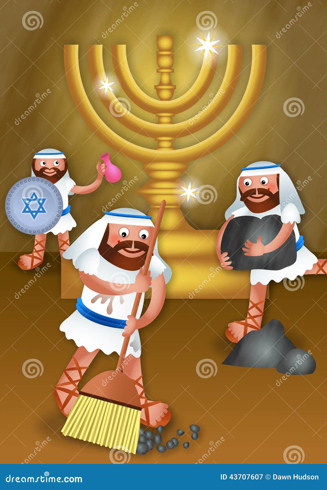 Hanukkah e o Maccabees ilustra????o stock. Ilustra????o de judeu 43707607