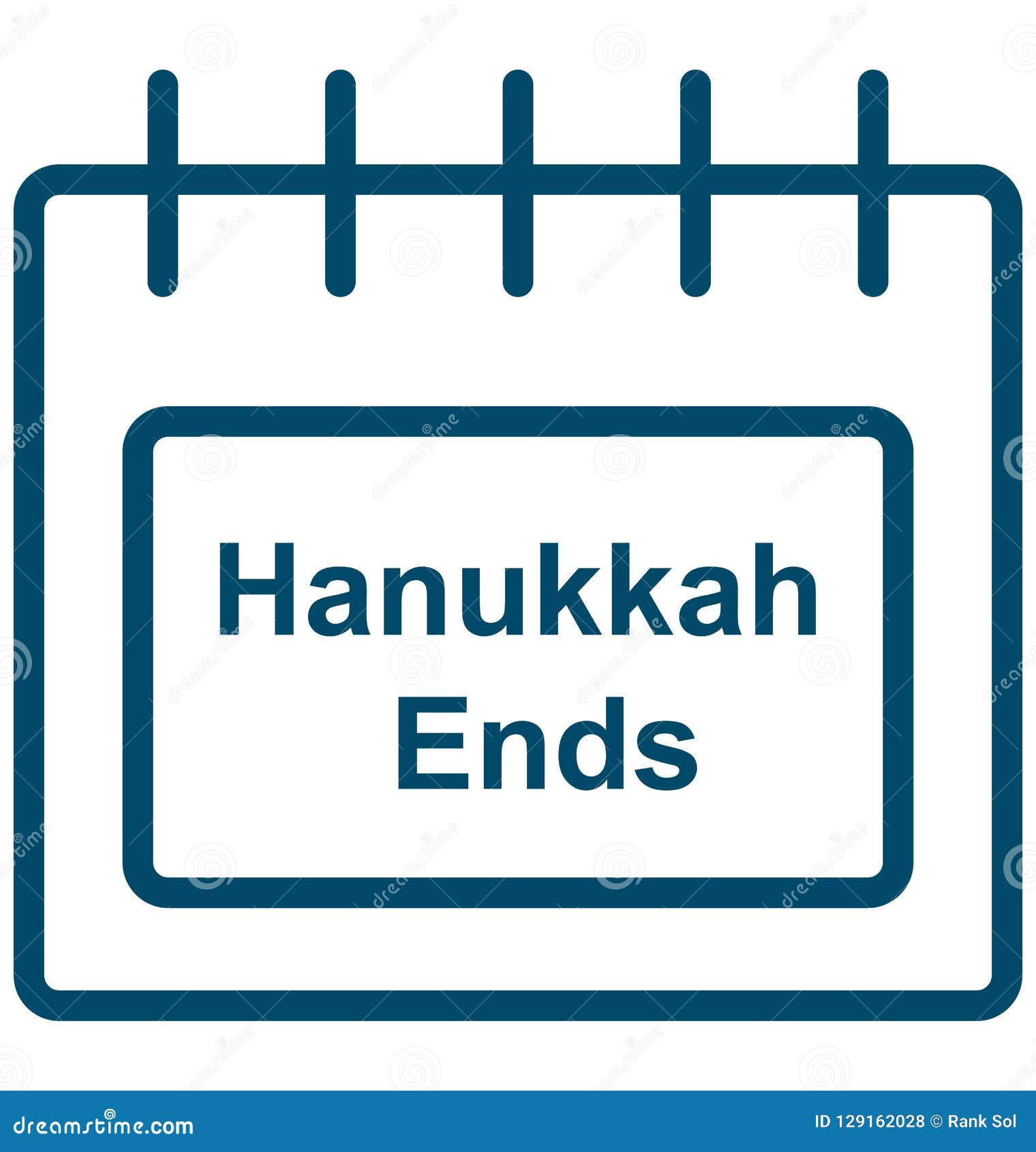 Hanukkah Ends Special Event Day Vector Icon that Can Be Easily Modified