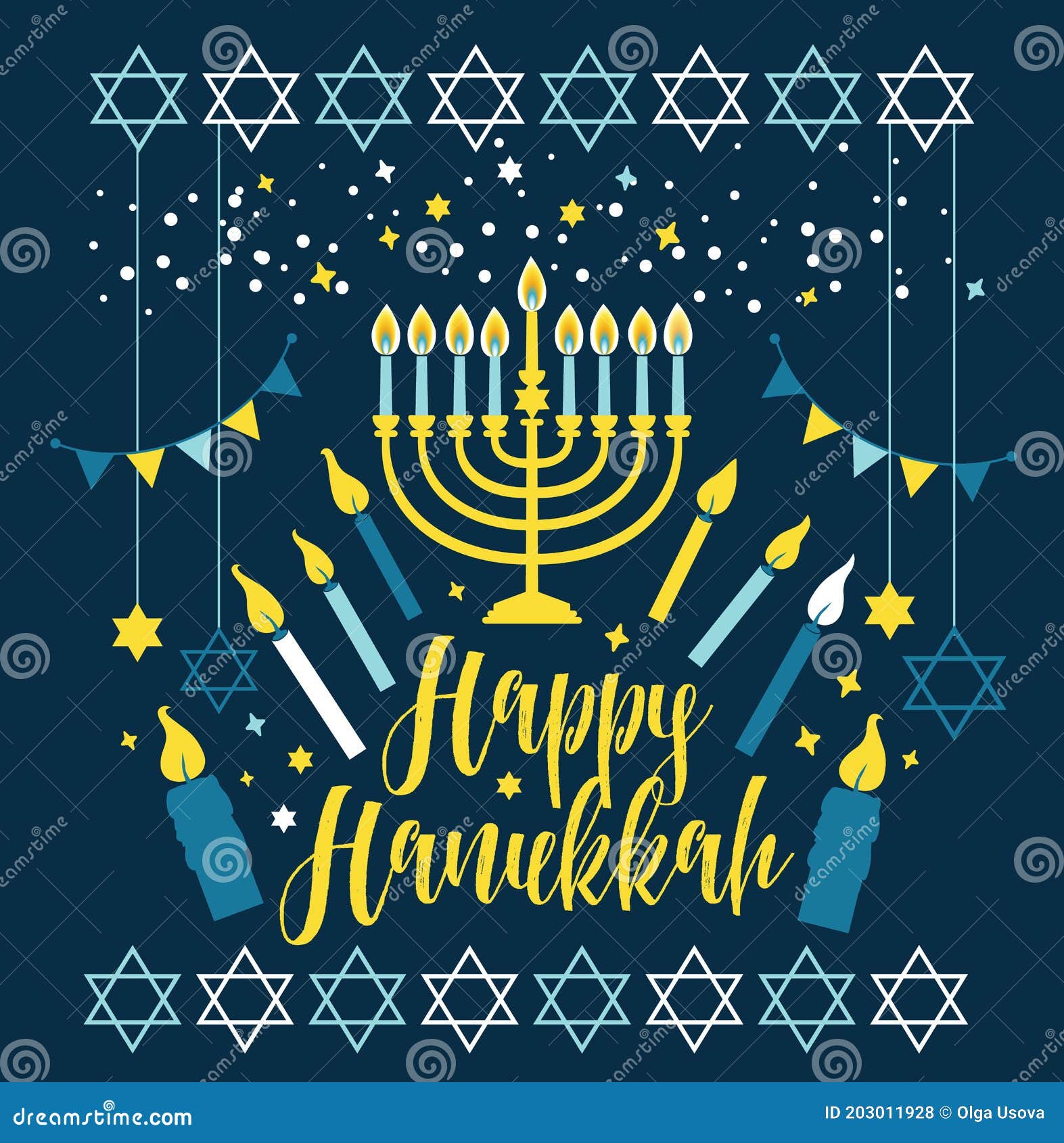 Saluto Ebraico Con Cui Si Augura La Pace Hanukkah Festeggia I Suoi Auguri Con I Simboli Della Canapa